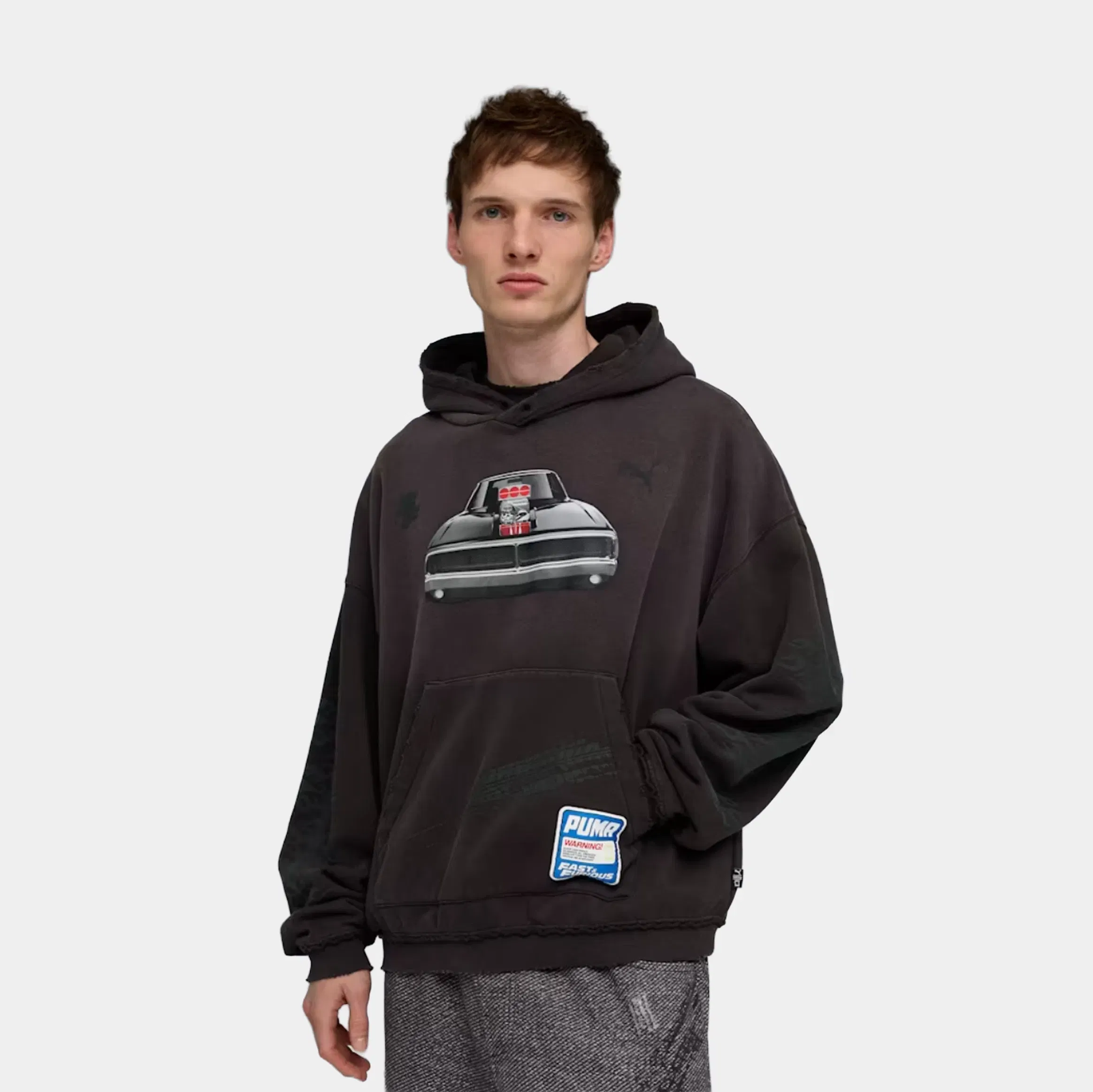 Puma Fast & Furious Pullover Fleece Mens Hoodie (Puma Black)
