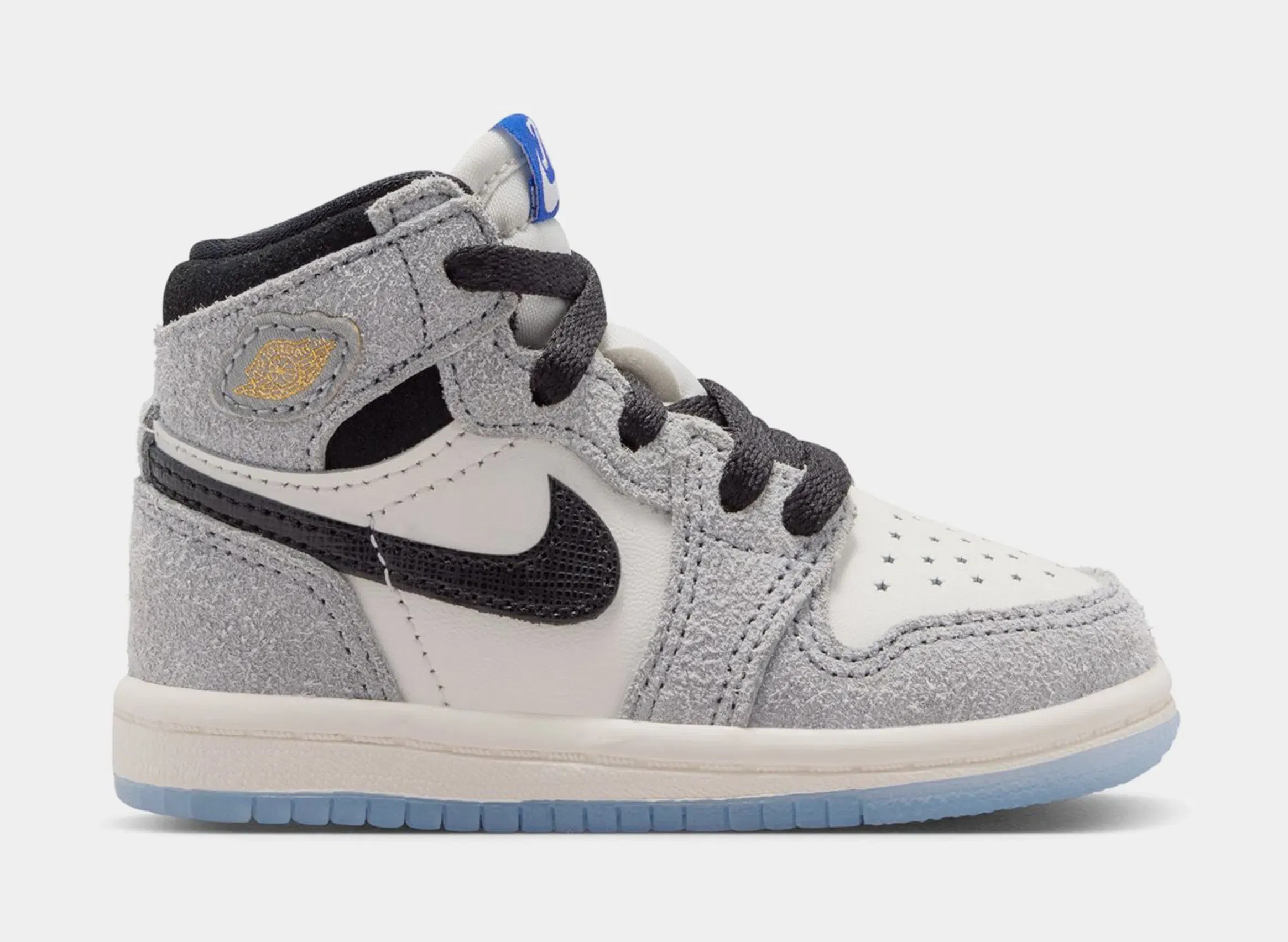 Air Jordan 1 Retro High OG Cool Grey Infant Toddler Lifestyle Shoes (Cool Grey/Black/Sail/Game Royal)