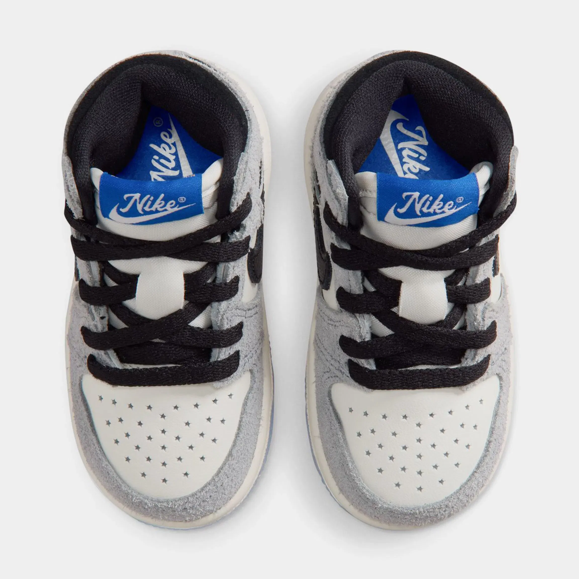 Air Jordan 1 Retro High OG Cool Grey Infant Toddler Lifestyle Shoes (Cool Grey/Black/Sail/Game Royal)