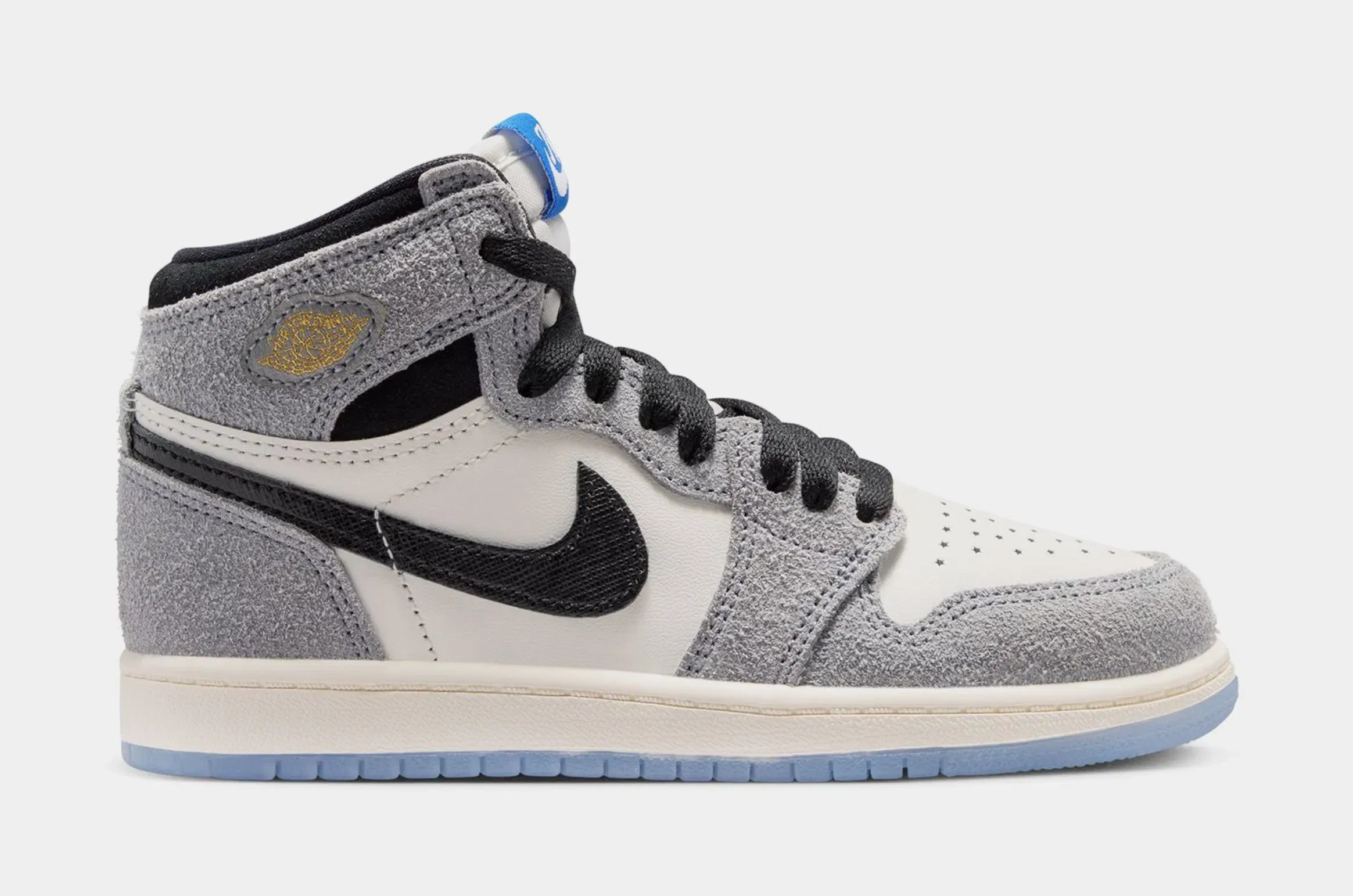 Air Jordan 1 Retro High OG Cool Grey Preschool Lifestyle Shoes (Cool Grey/Black/Sail/Game Royal)