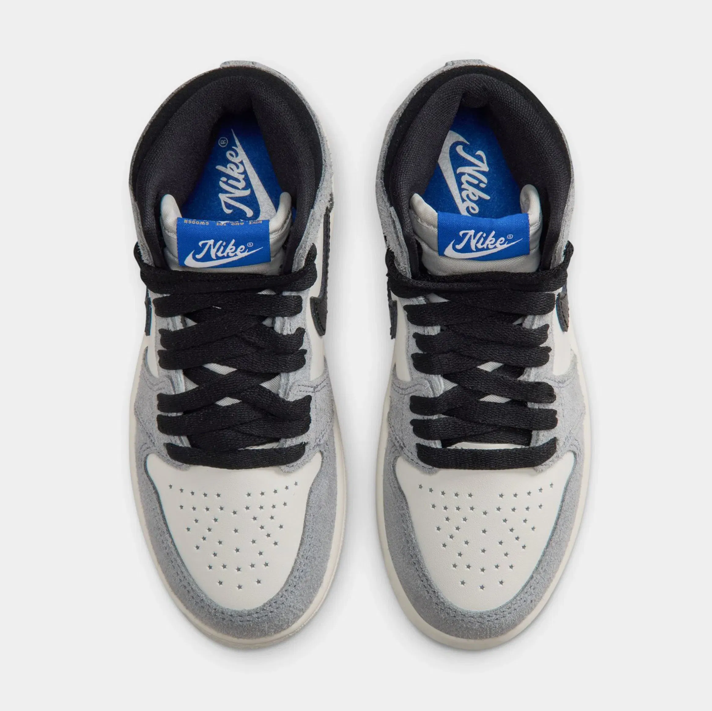 Air Jordan 1 Retro High OG Cool Grey Preschool Lifestyle Shoes (Cool Grey/Black/Sail/Game Royal)