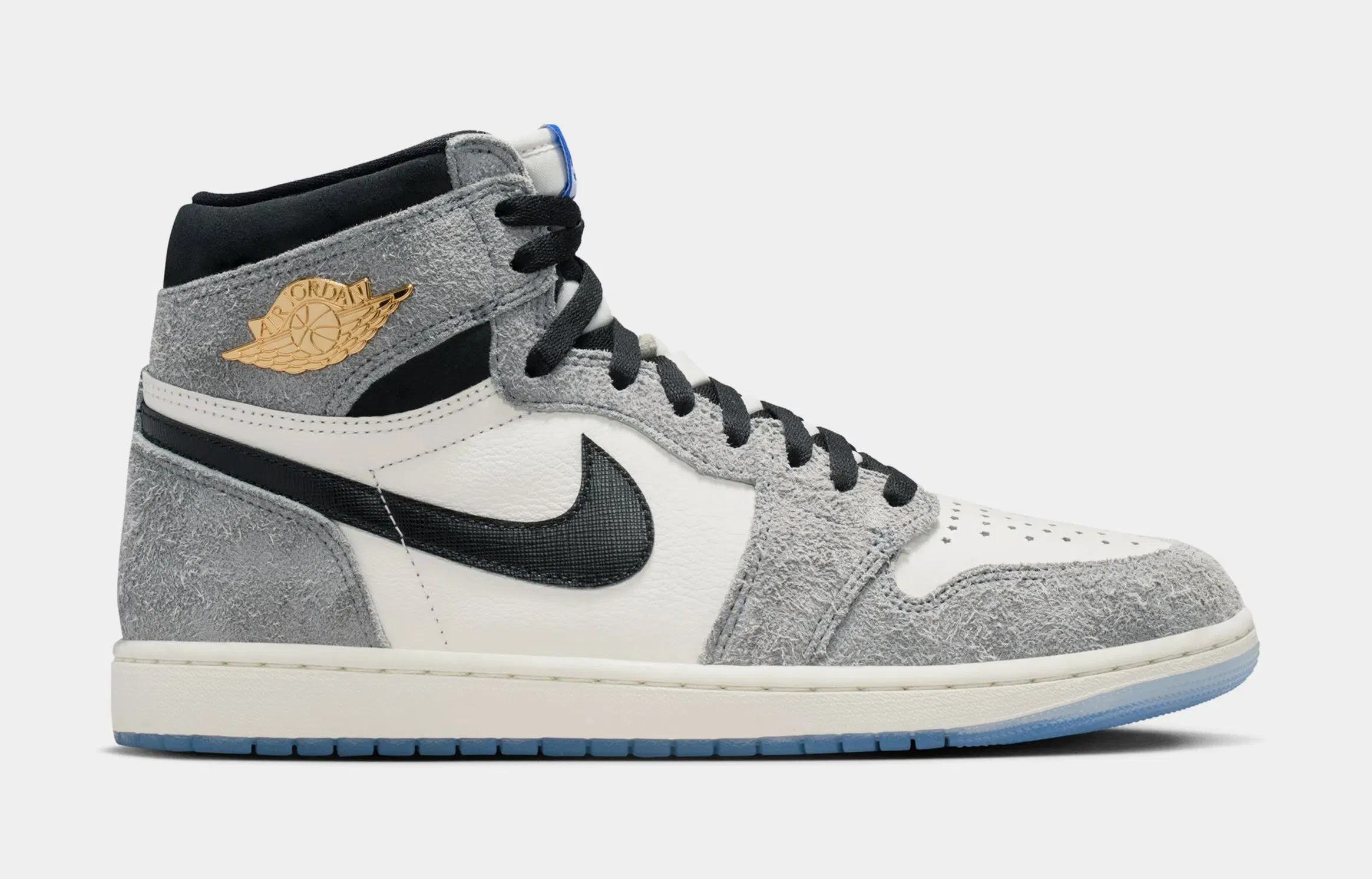 Air Jordan 1 Retro High OG Cool Grey Mens Lifestyle Shoes (Cool Grey/Black/Sail/Game Royal/White)