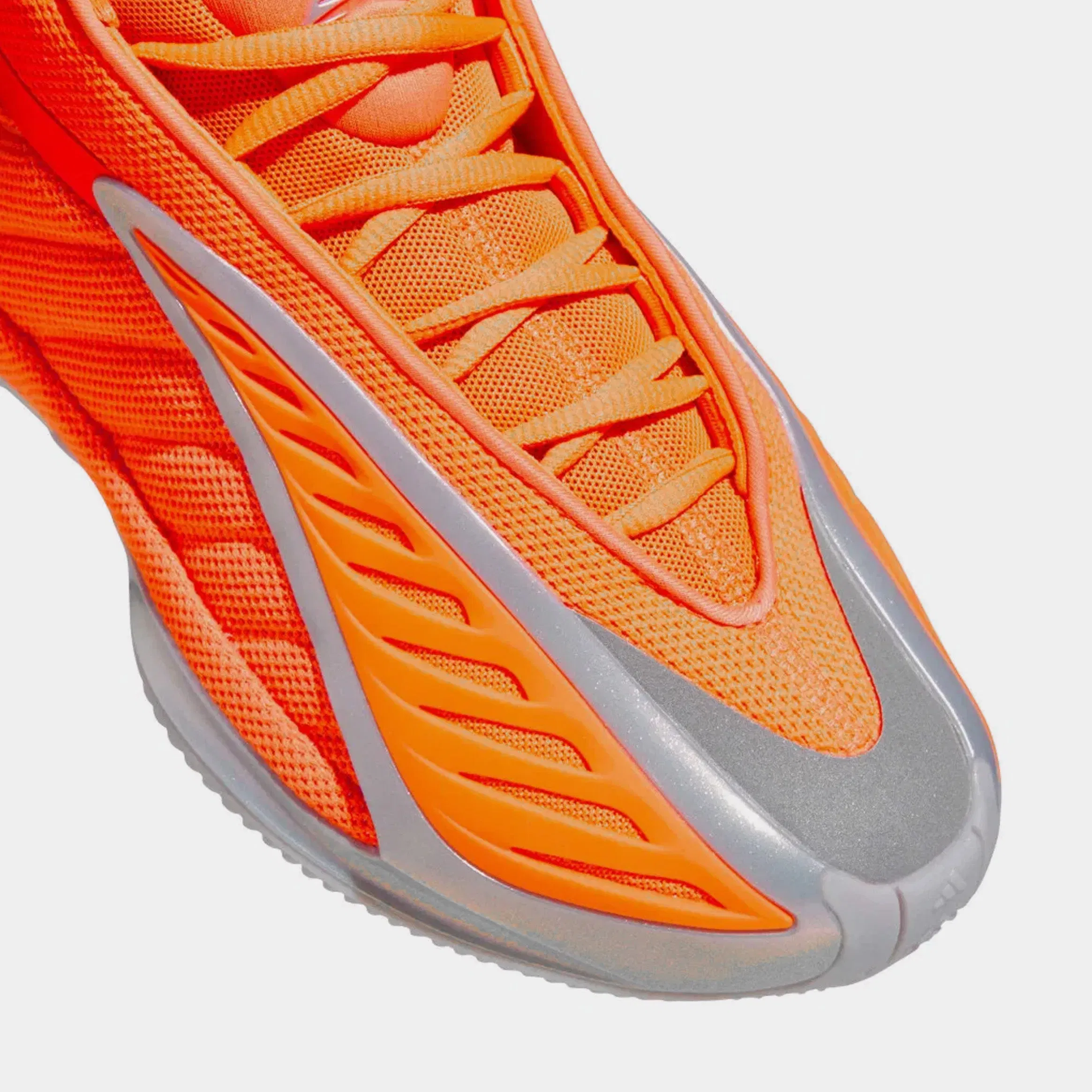 adidas Anthony Edwards 2 All Star Grade School Basketball Shoes (Lucid Orange/Silver Metallic/Grey One)