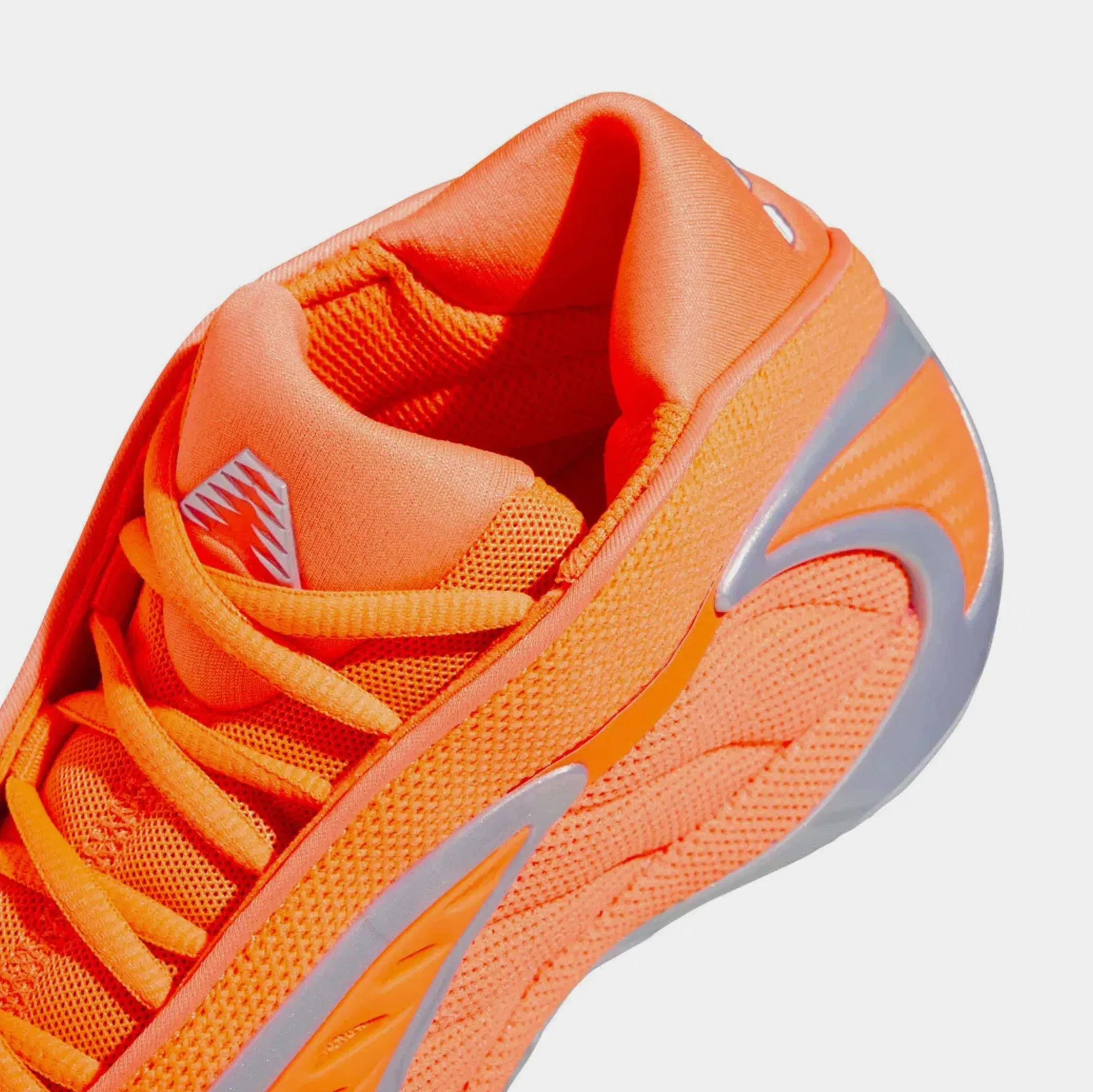 adidas Anthony Edwards 2 All Star Grade School Basketball Shoes (Lucid Orange/Silver Metallic/Grey One)