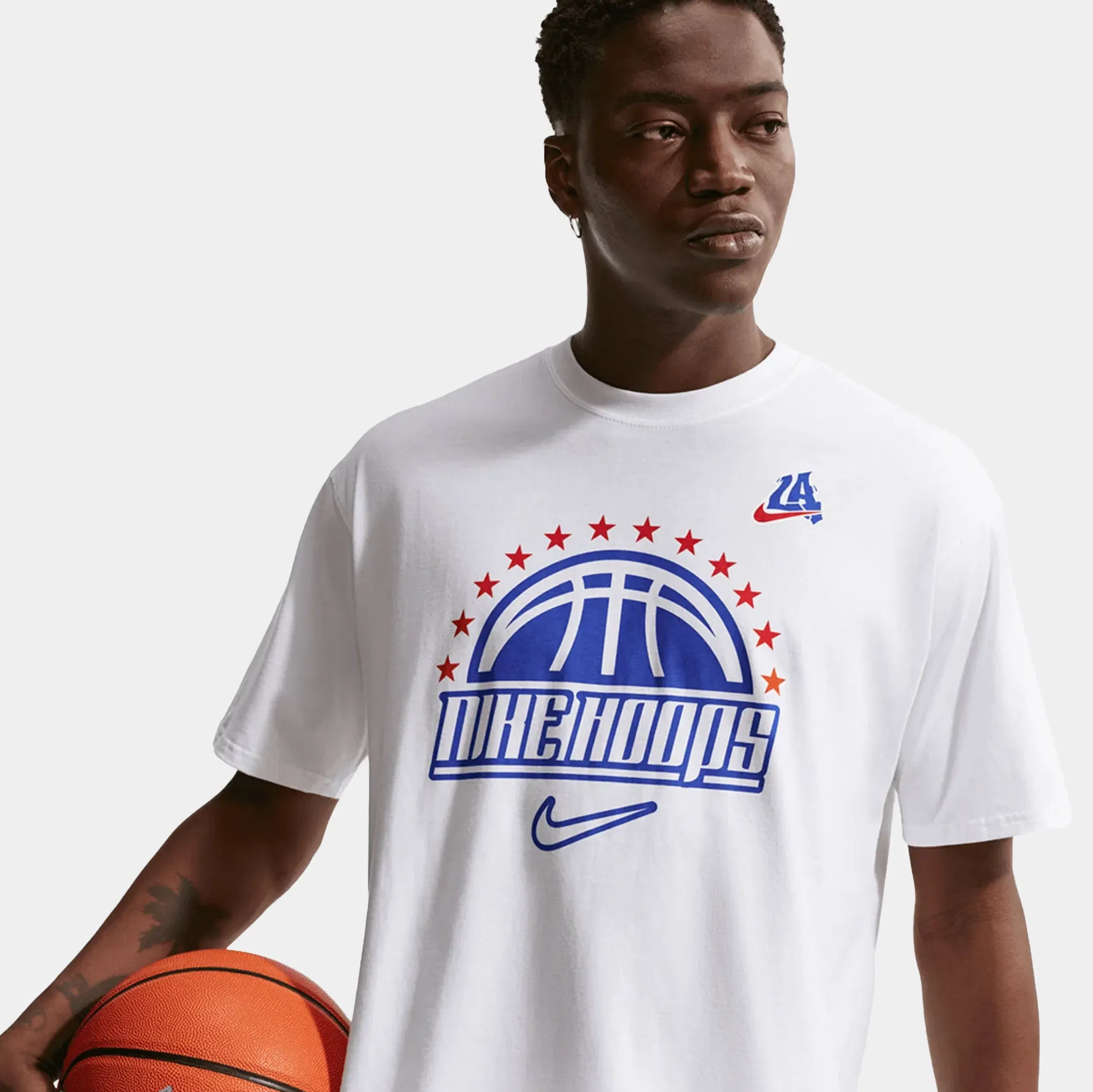 Nike NSW 2k4 All Star Mens Short Sleeve Shirt (White/Hyper Royal)