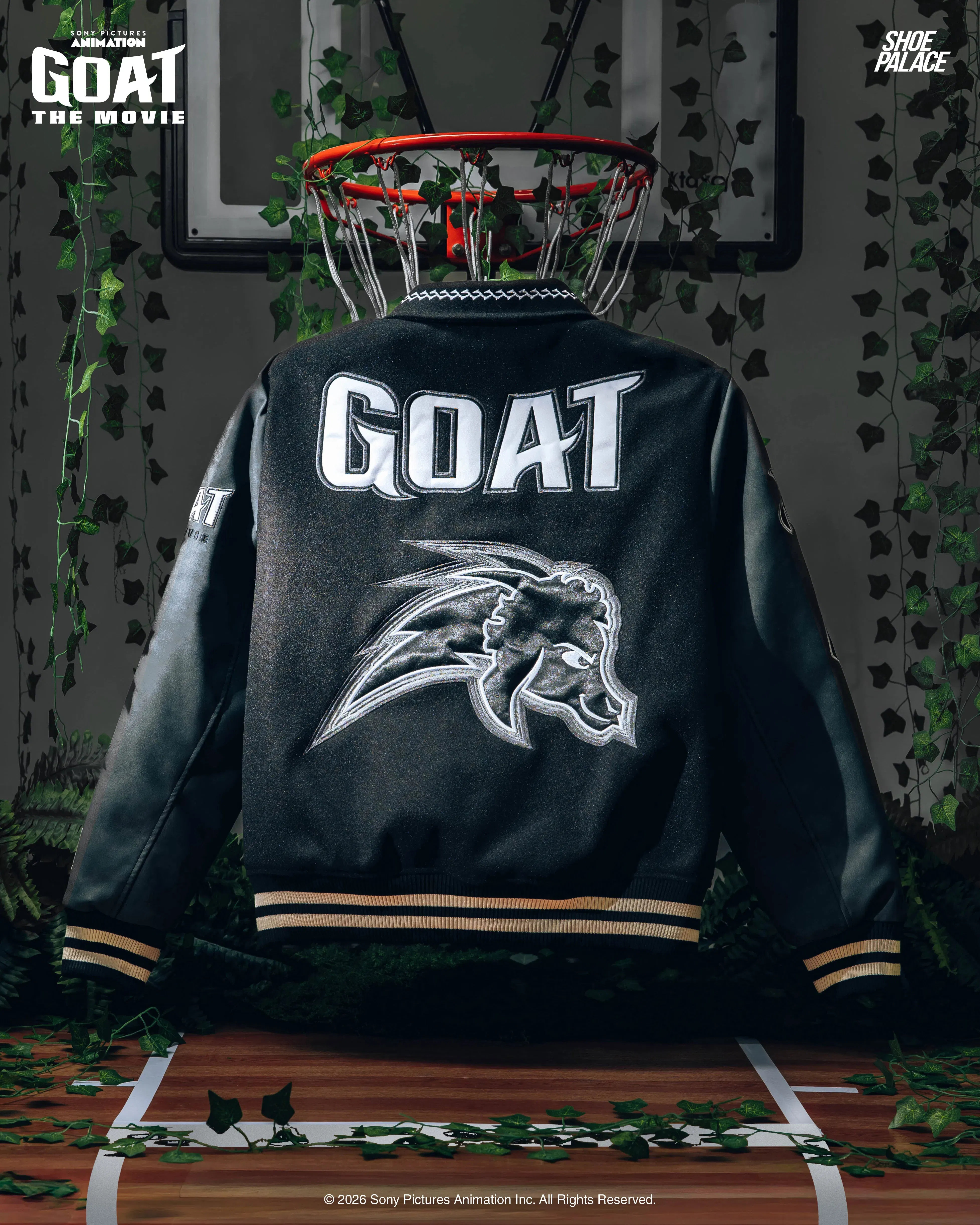 MAISON ARTICLE SP x GOAT Varsity Mens Jacket (Black/White)