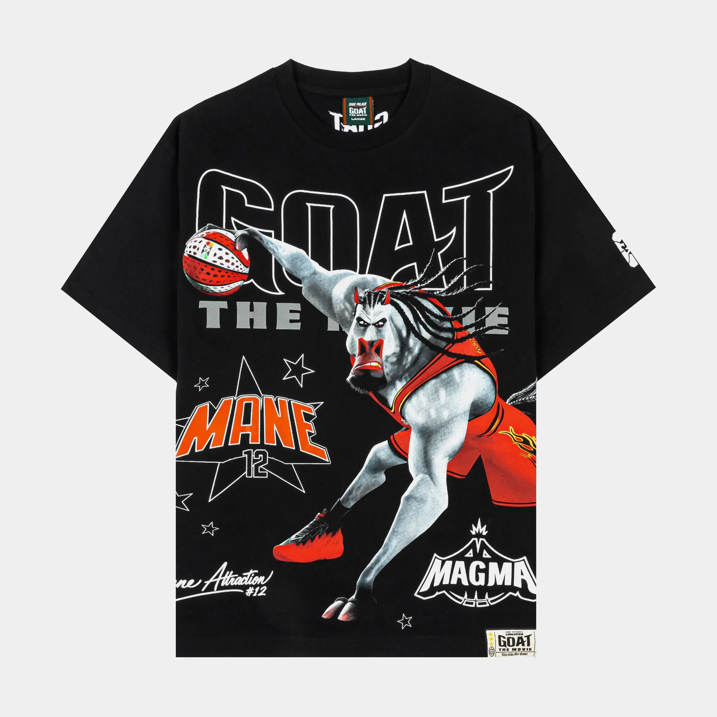 MAISON ARTICLE SP x GOAT Villains Mens Short Sleeve Shirt (Black/White)