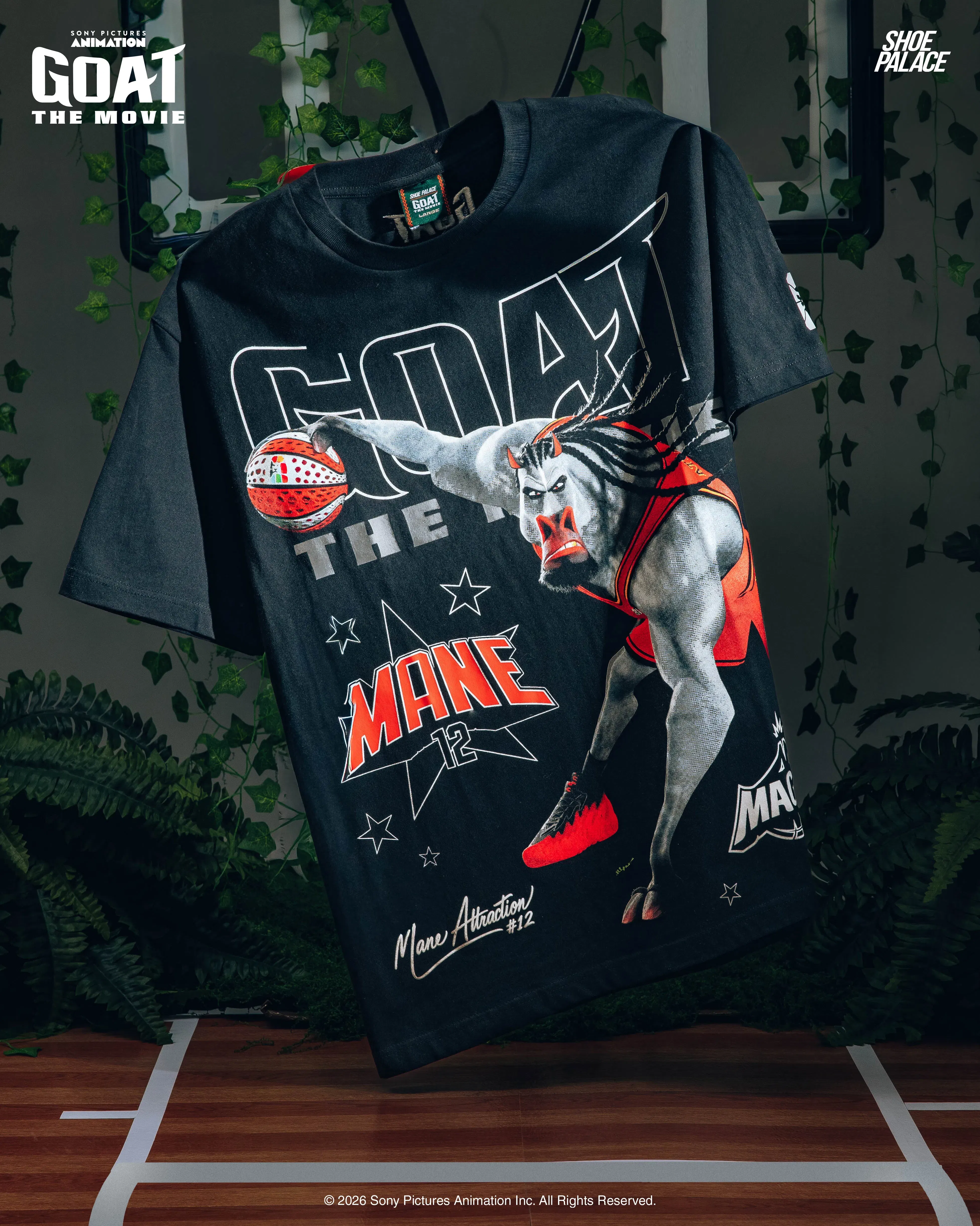 MAISON ARTICLE SP x GOAT Villains Mens Short Sleeve Shirt (Black/White)