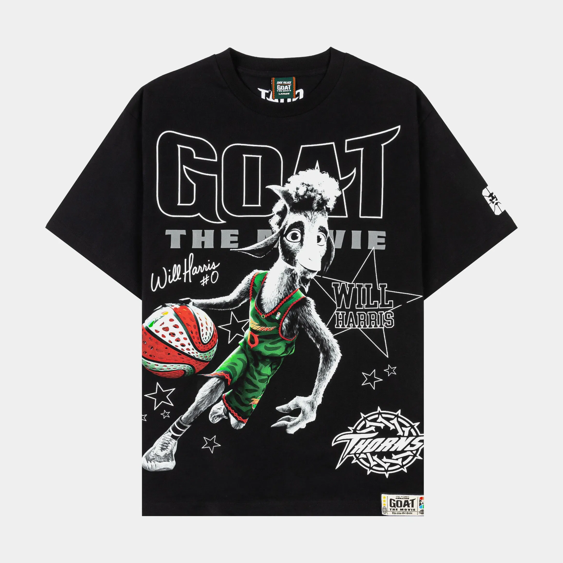 MAISON ARTICLE SP x GOAT Heros Mens Short Sleeve Shirt (Black/White)