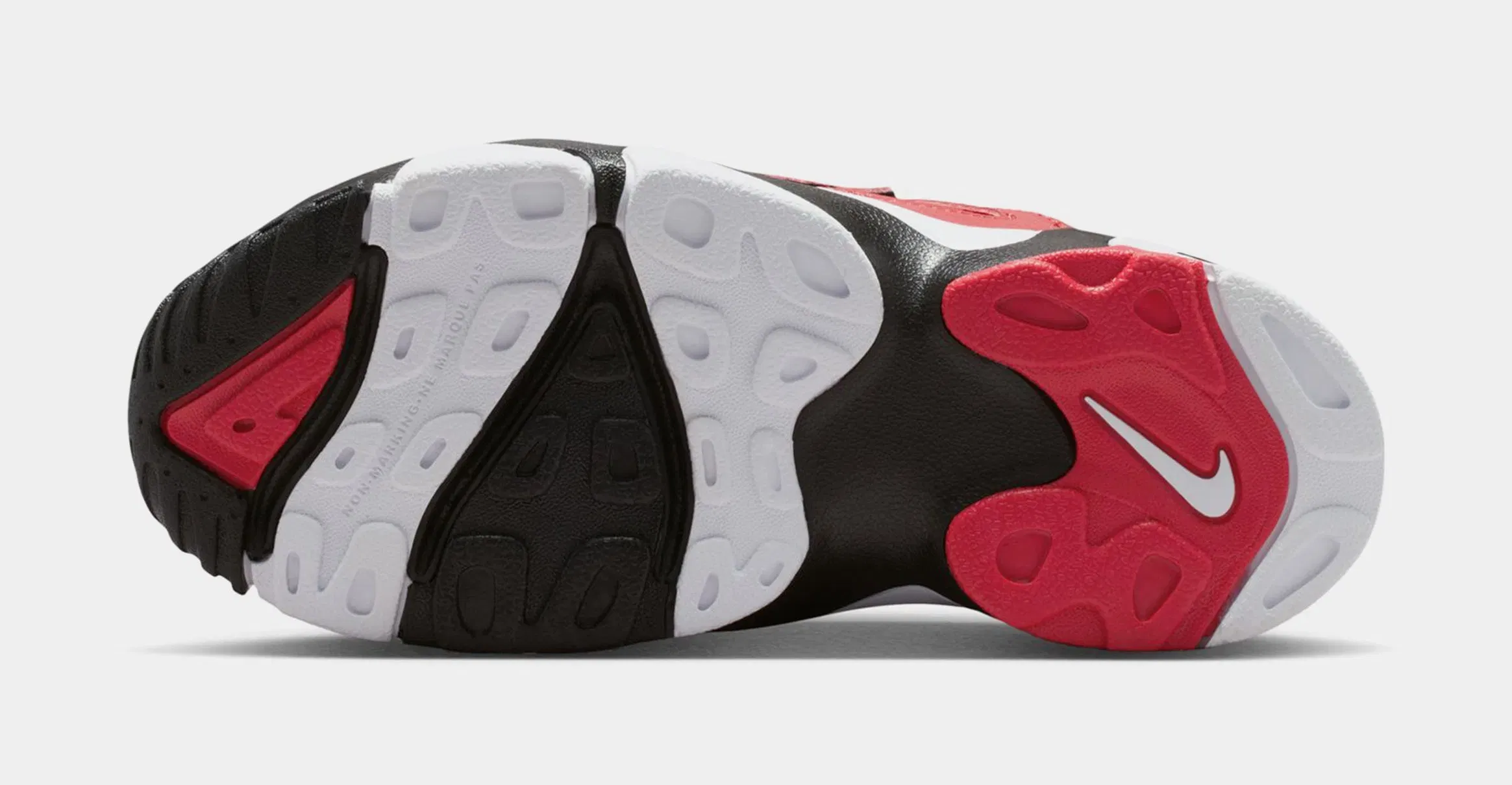 Nike Air Diamond Turf II Prime Red Preschool Basketball Shoes (Prime Red/White/Black/Metallic Gold)