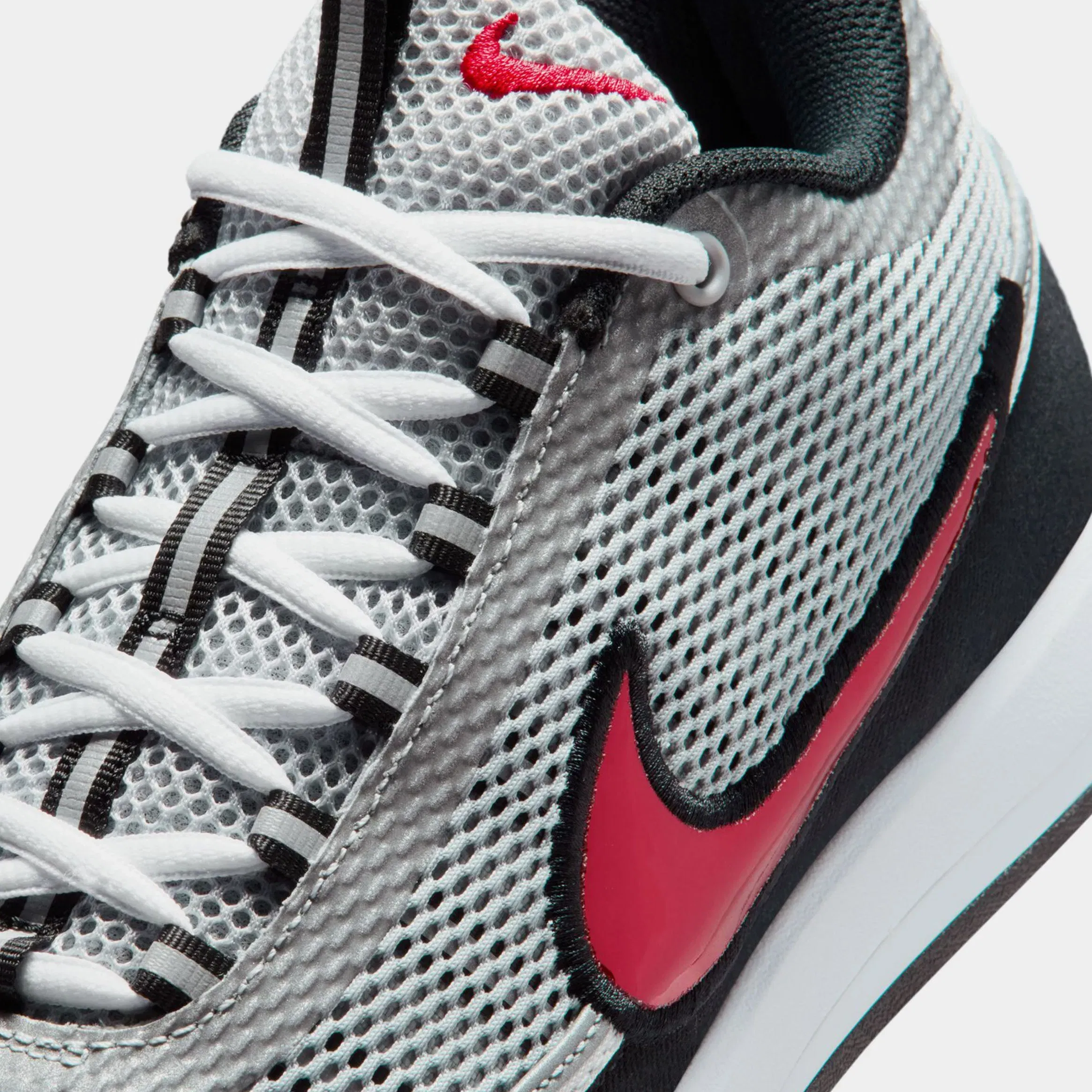 Nike Book 2 Spiridon Mens Basketball Shoes (Metallic Silver/Sport Red/Black/White)