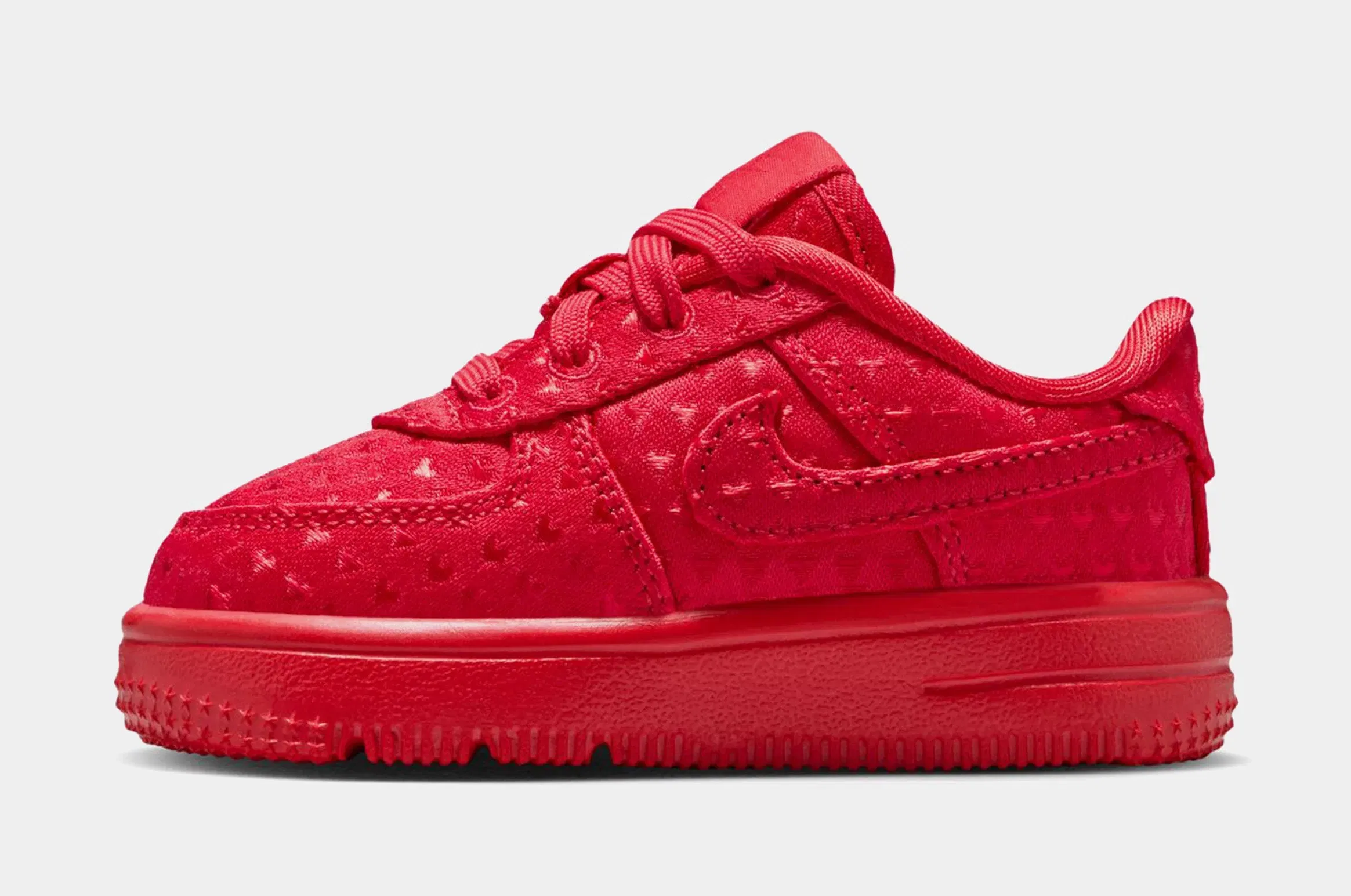 Nike Air Force 1 Low Valentines Day Infant Toddler Lifestyle Shoes (University Red/University Red/Black)