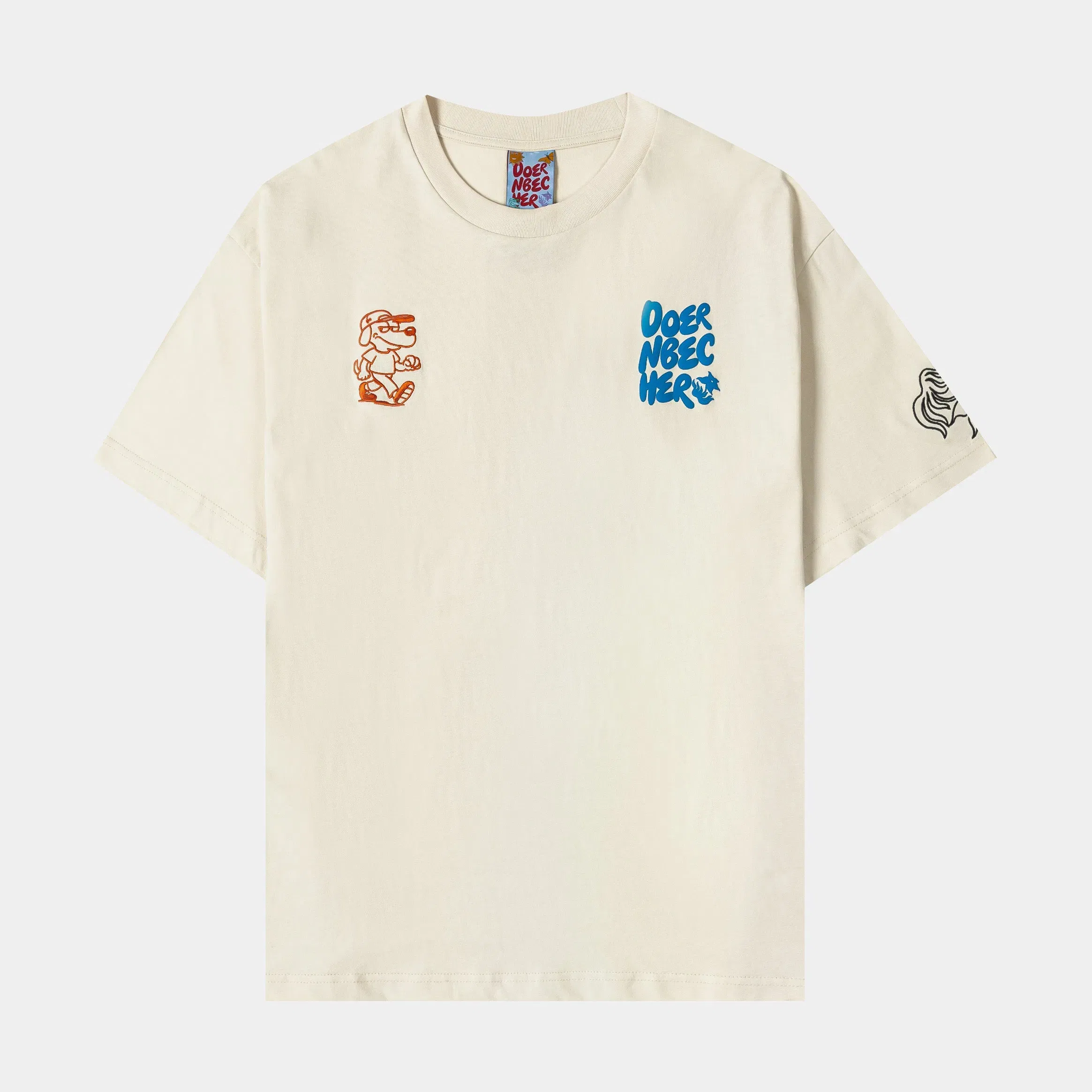 OHSU DOERNBECHER SP x Doernbecher Logos Mens Short Sleeve Shirt (Beige/Blue)