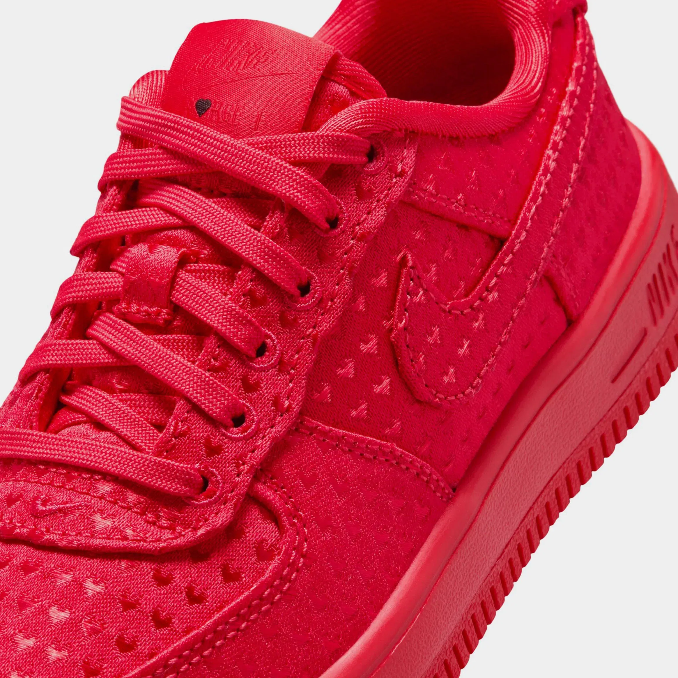 Nike Air Force 1 Low Valentines Day Preschool Lifestyle Shoes (University Red/University Red/Black)