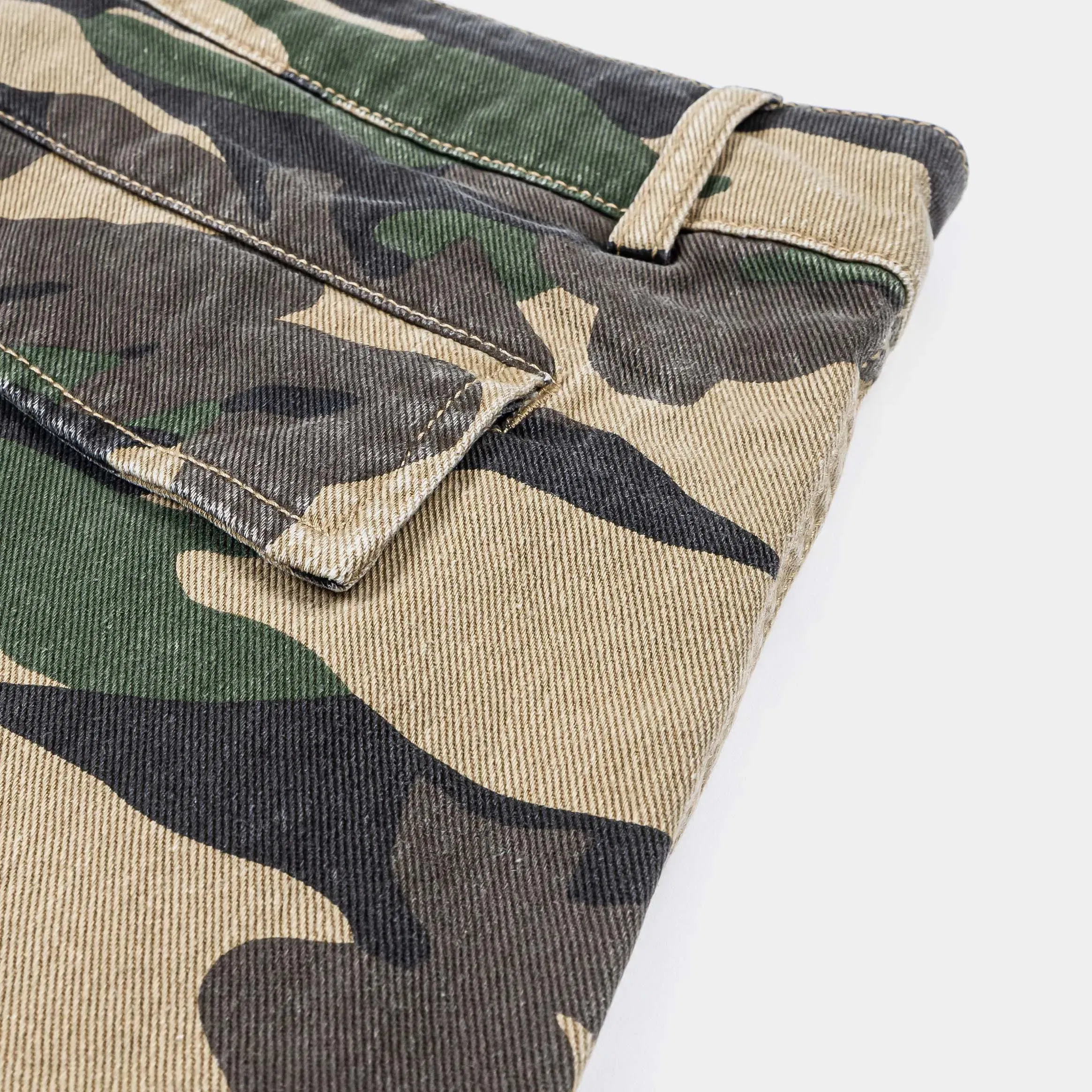 MAISON ARTICLE Camo Cargo Mens Shorts (Green/Brown)