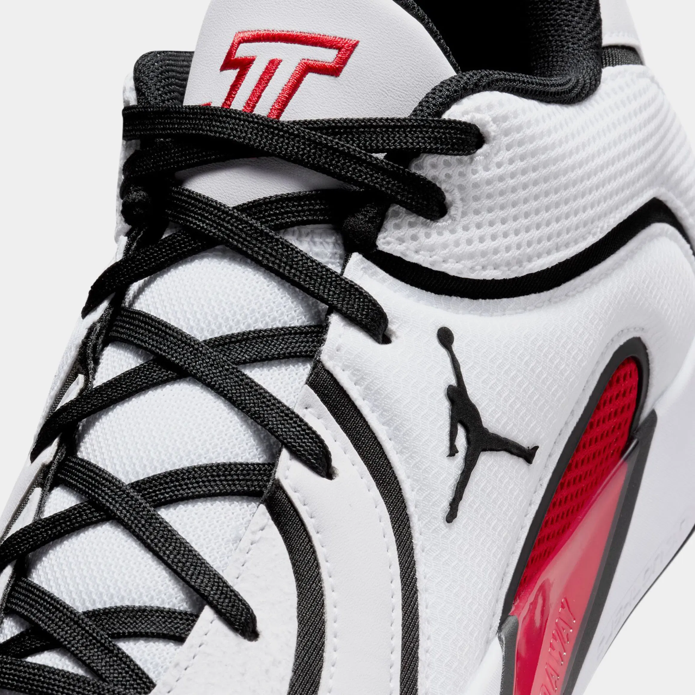 Air Jordan Tatum 4 Mens Basketball Shoes (White/University Red/Black)