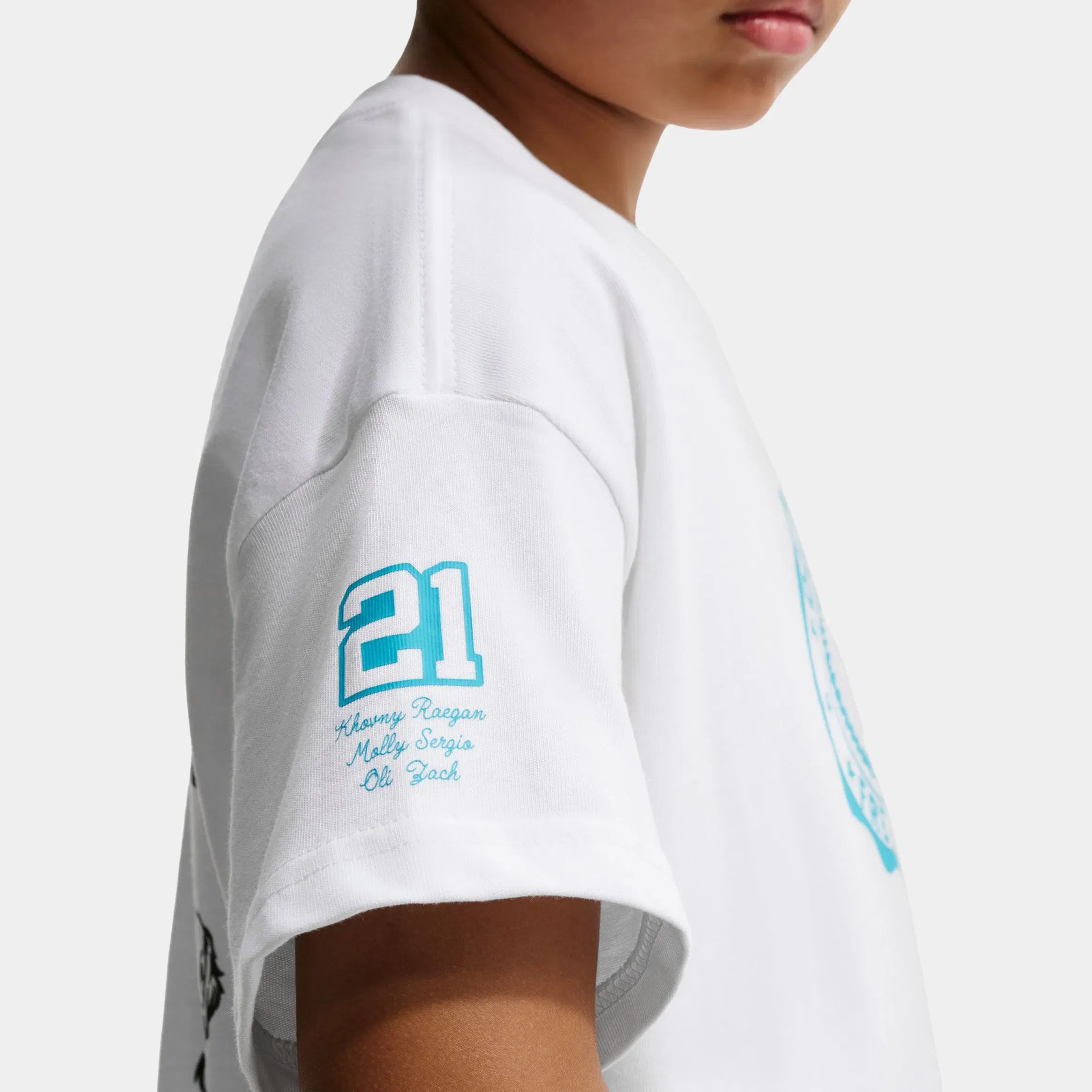 Nike Club Doernbecher Freestyle Grade School Short Sleeve Shirt (White)