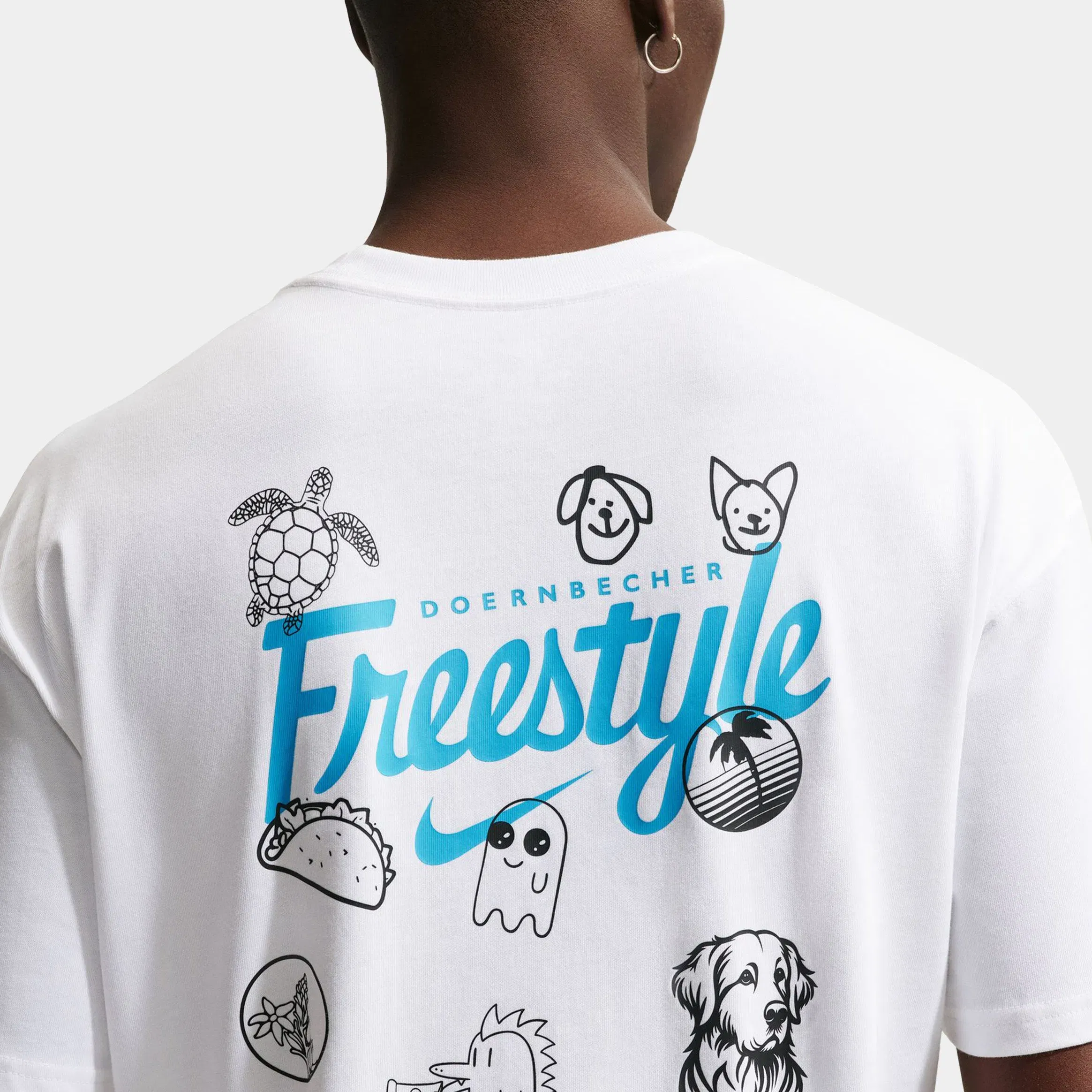 Nike Club Doernbecher Freestyle Mens Short Sleeve Shirt (White)