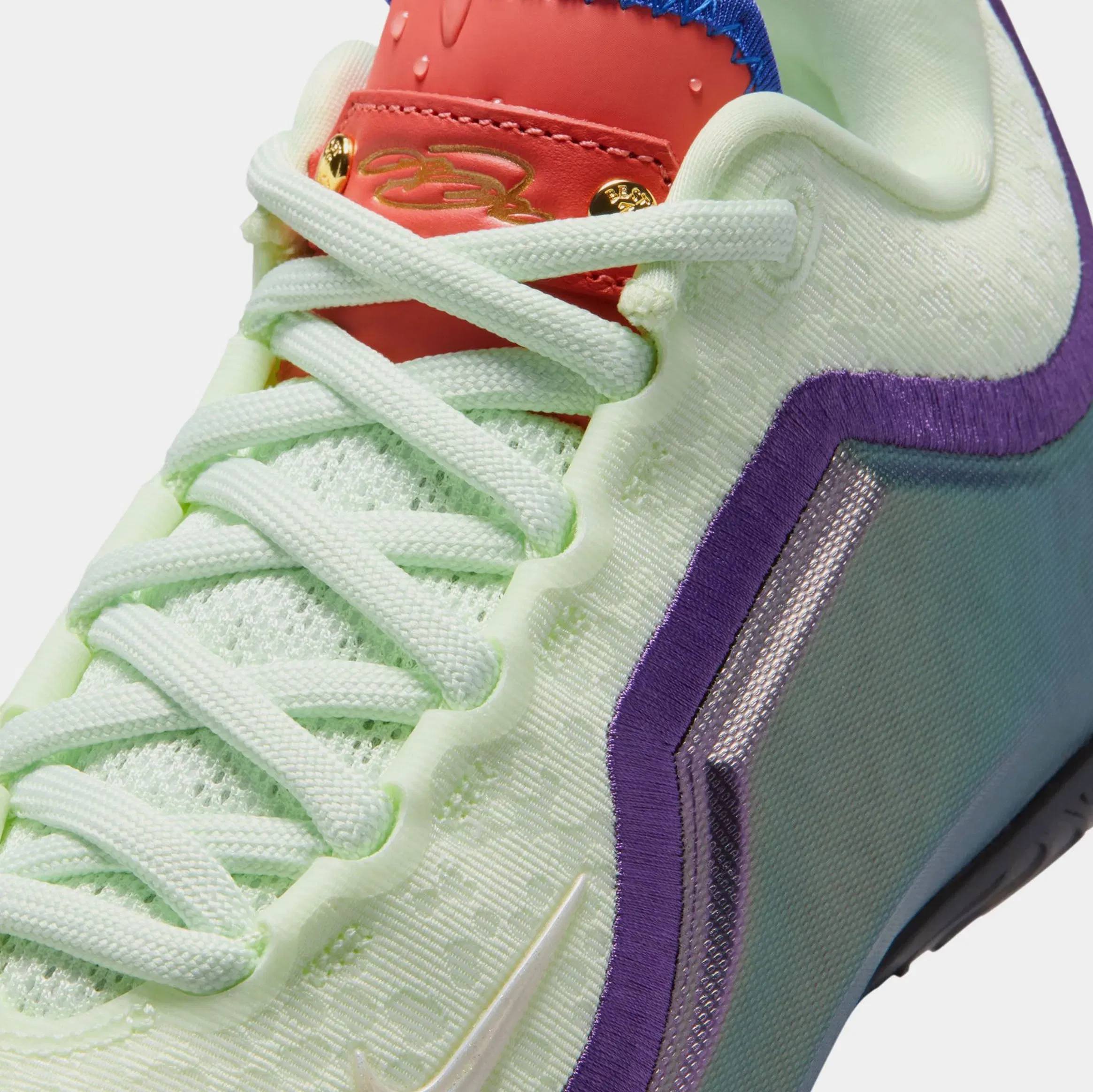 Nike Lebron 23 Green With Envy Grade School Basketball Shoes (Volt Tint/Black/Magic Ember/Multi Color)