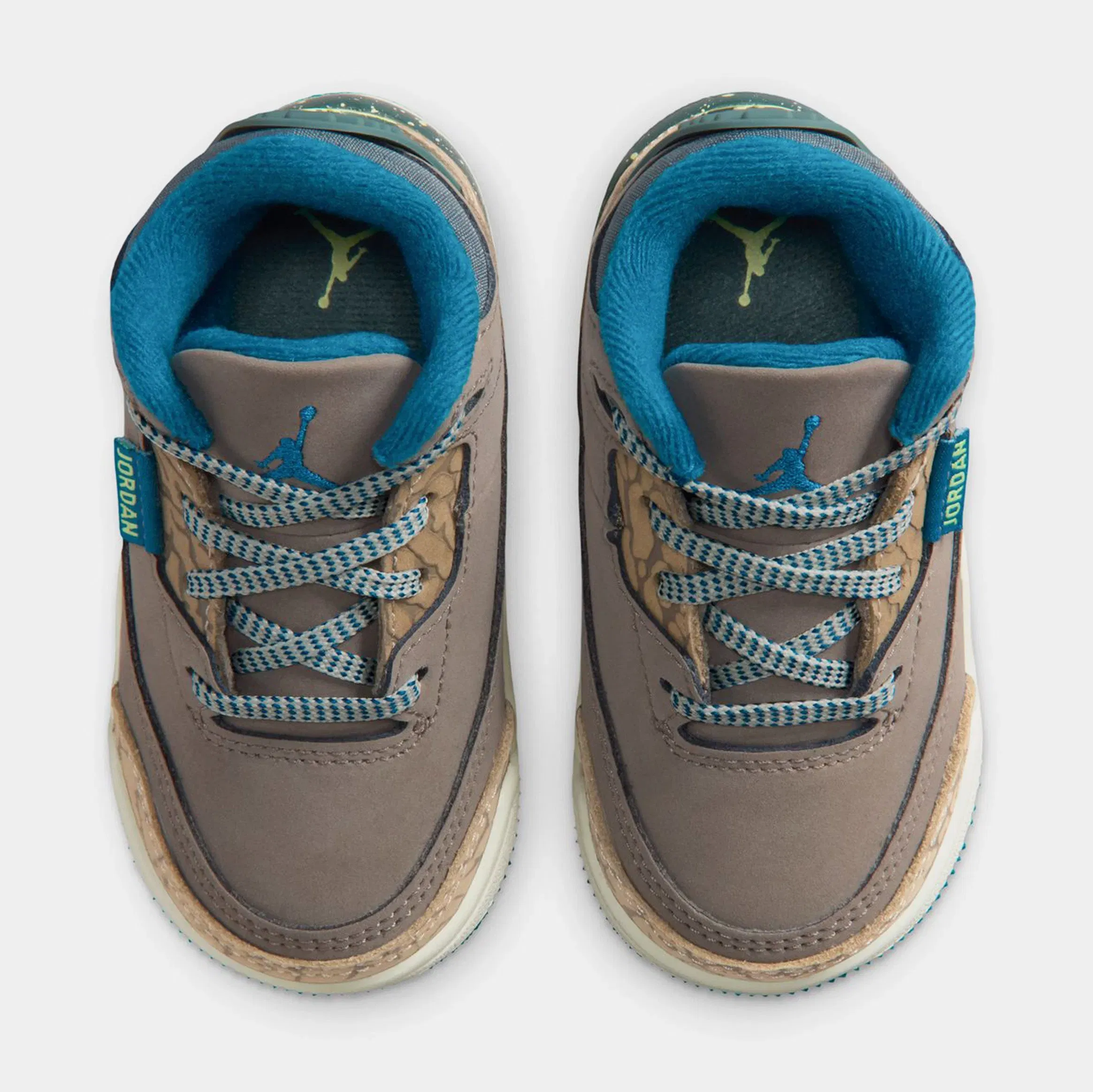 Air Jordan 3 Retro Olive Grey Infant Toddler Lifestyle Shoes (Olive Grey/Green Abyss/Khaki/Sea Glass)