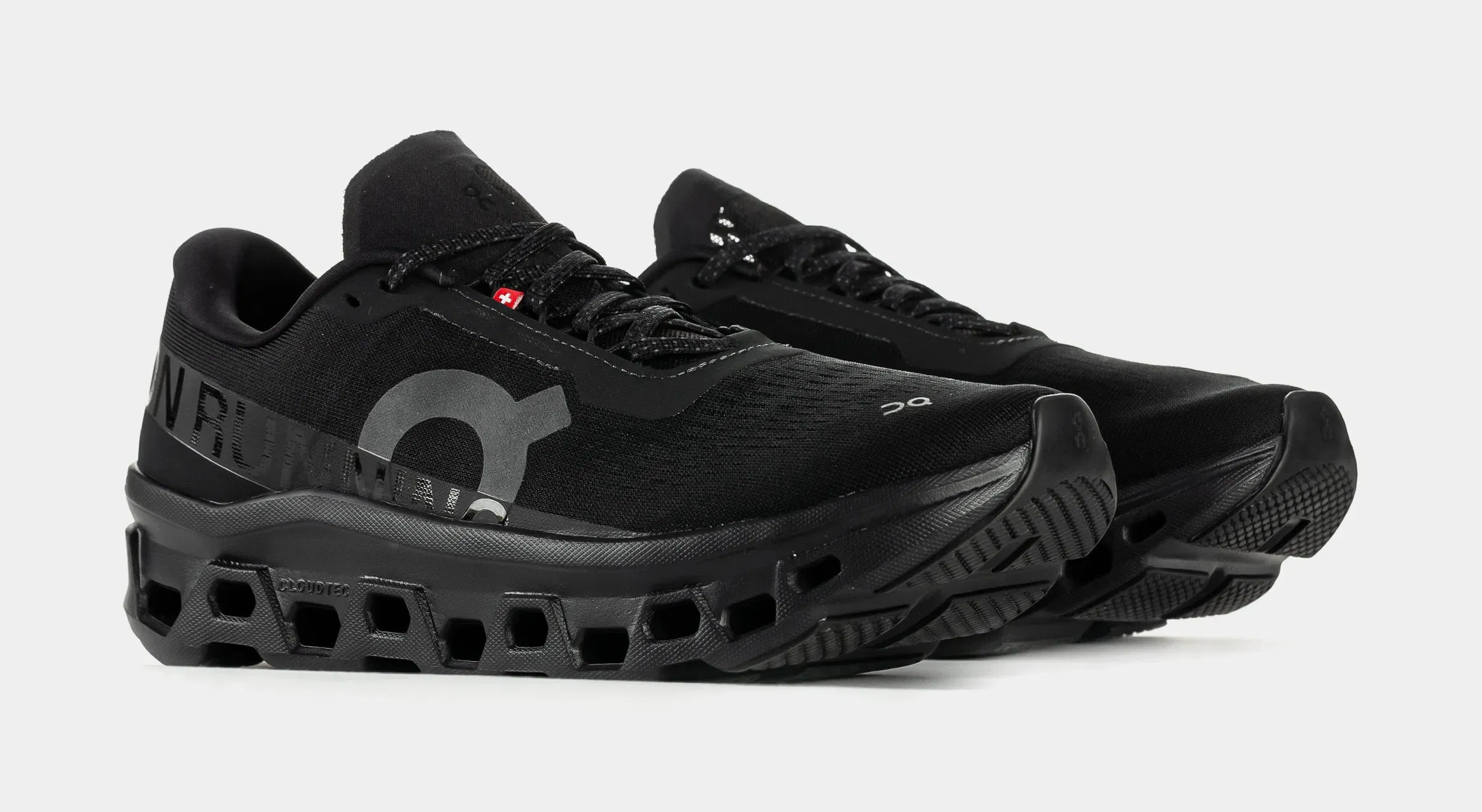 On Running Cloudmonster Mens Running Shoes (Black/Black)