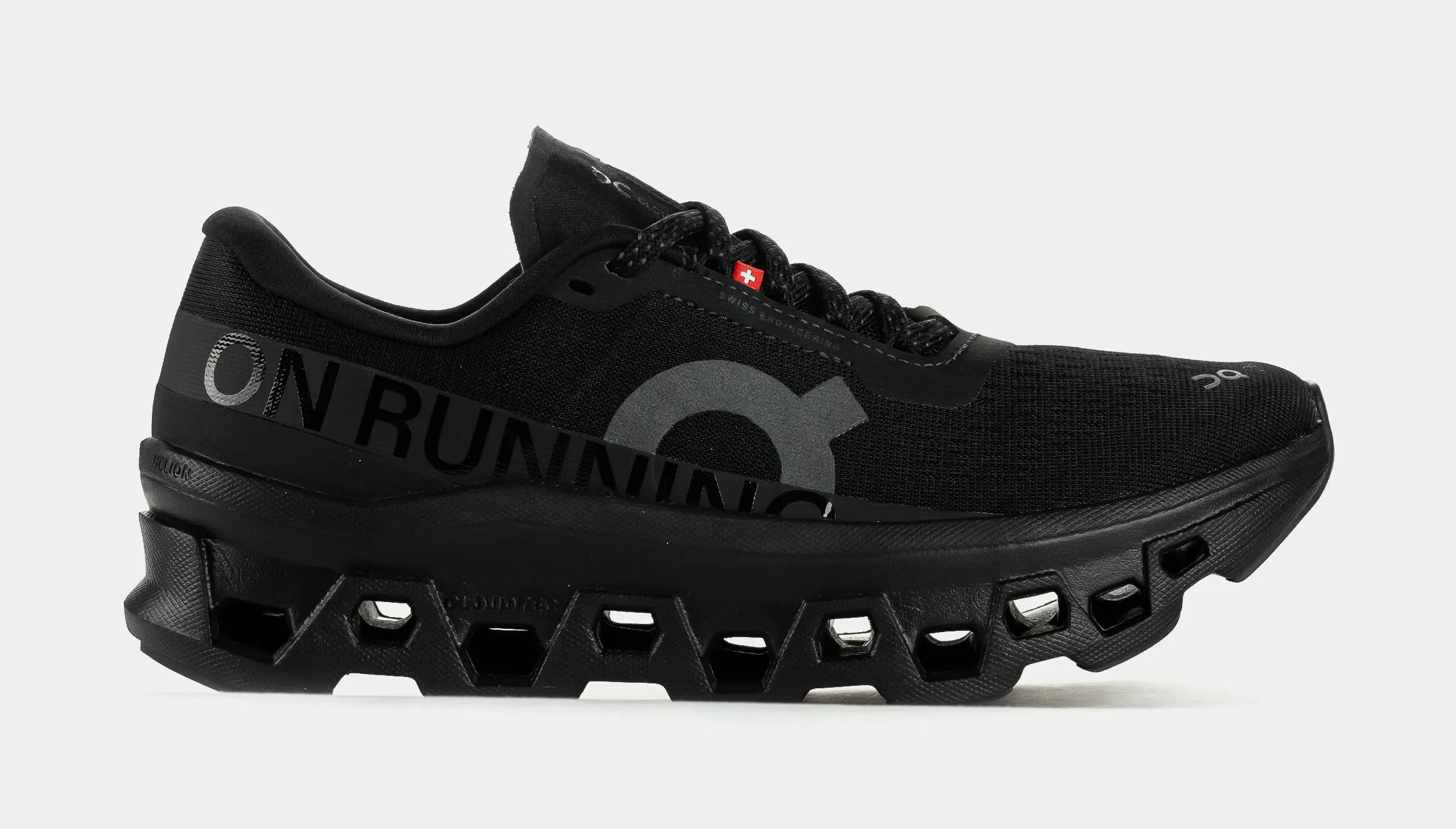 On Running Cloudmonster Womens Running Shoes (Black/Black)