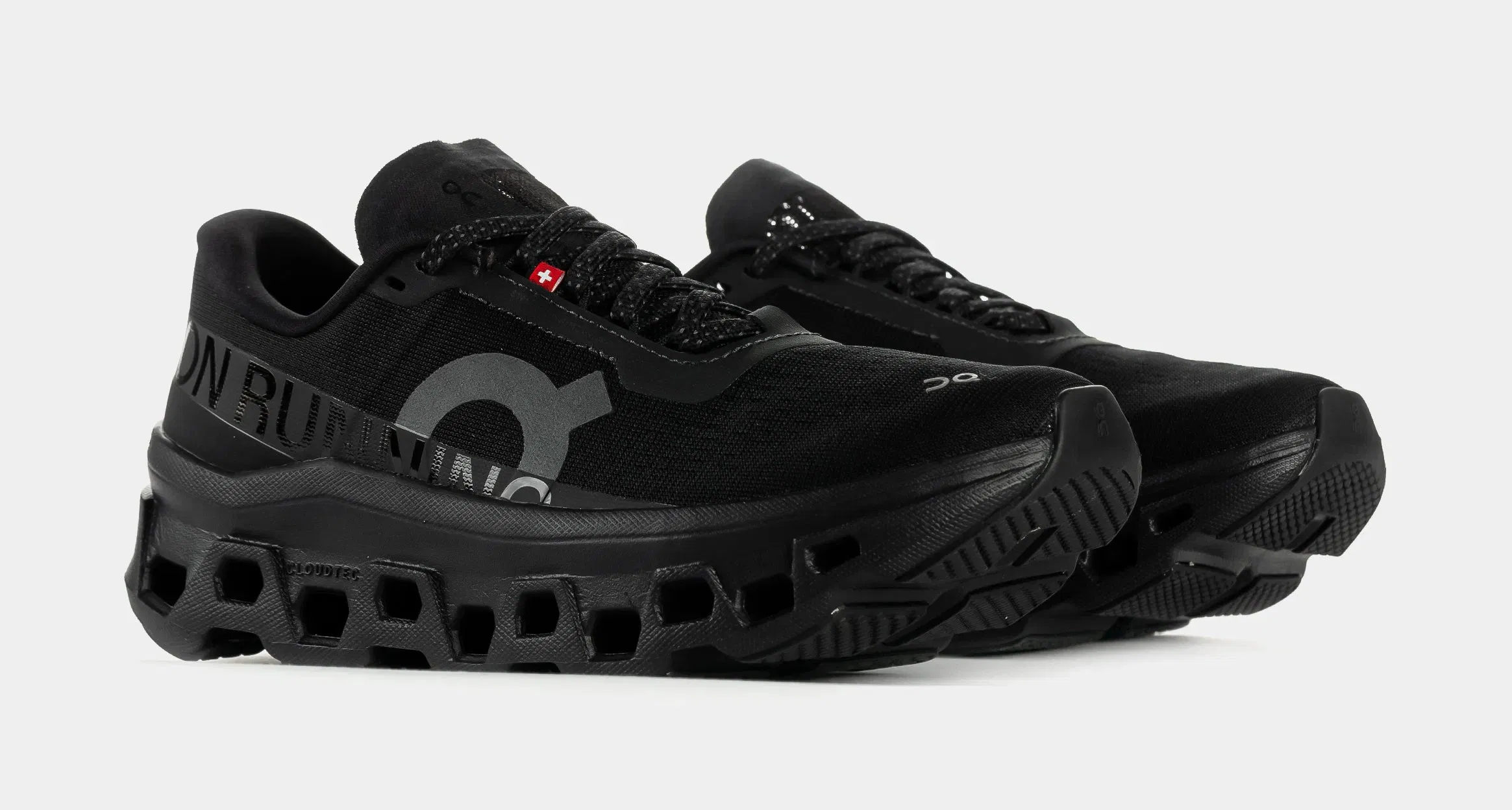 On Running Cloudmonster Womens Running Shoes (Black/Black)