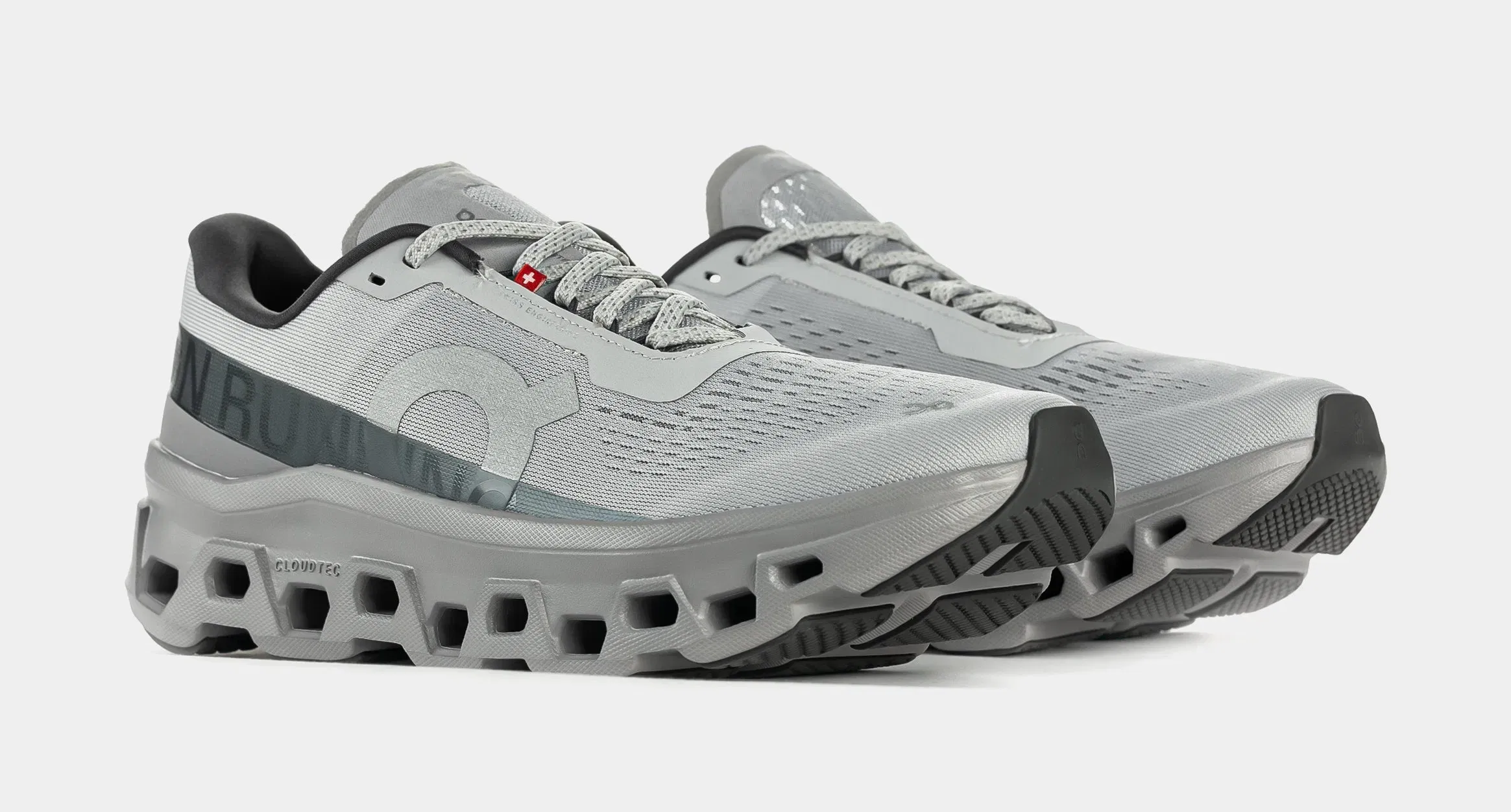 On Running Cloudmonster Mens Running Shoes (Glacier/Alloy)