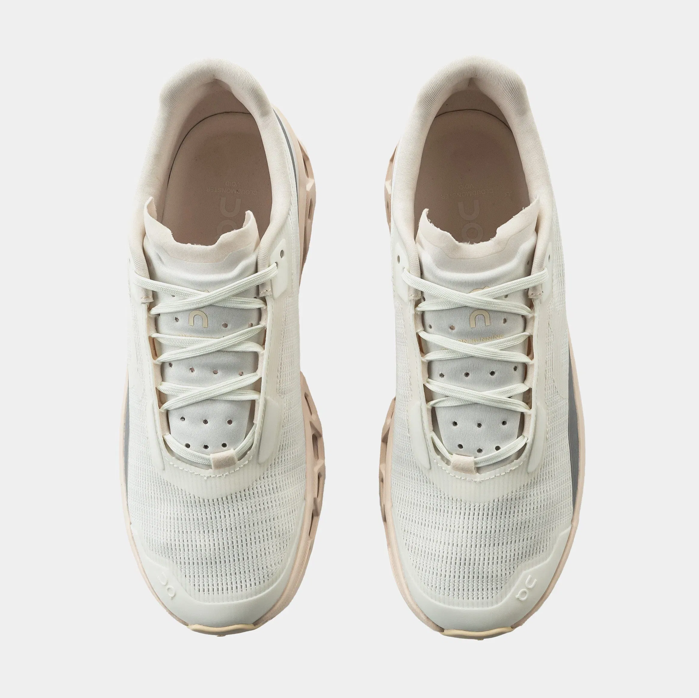 On Running Cloudmonster Void Womens Running Shoes (Ivory/Seashell)