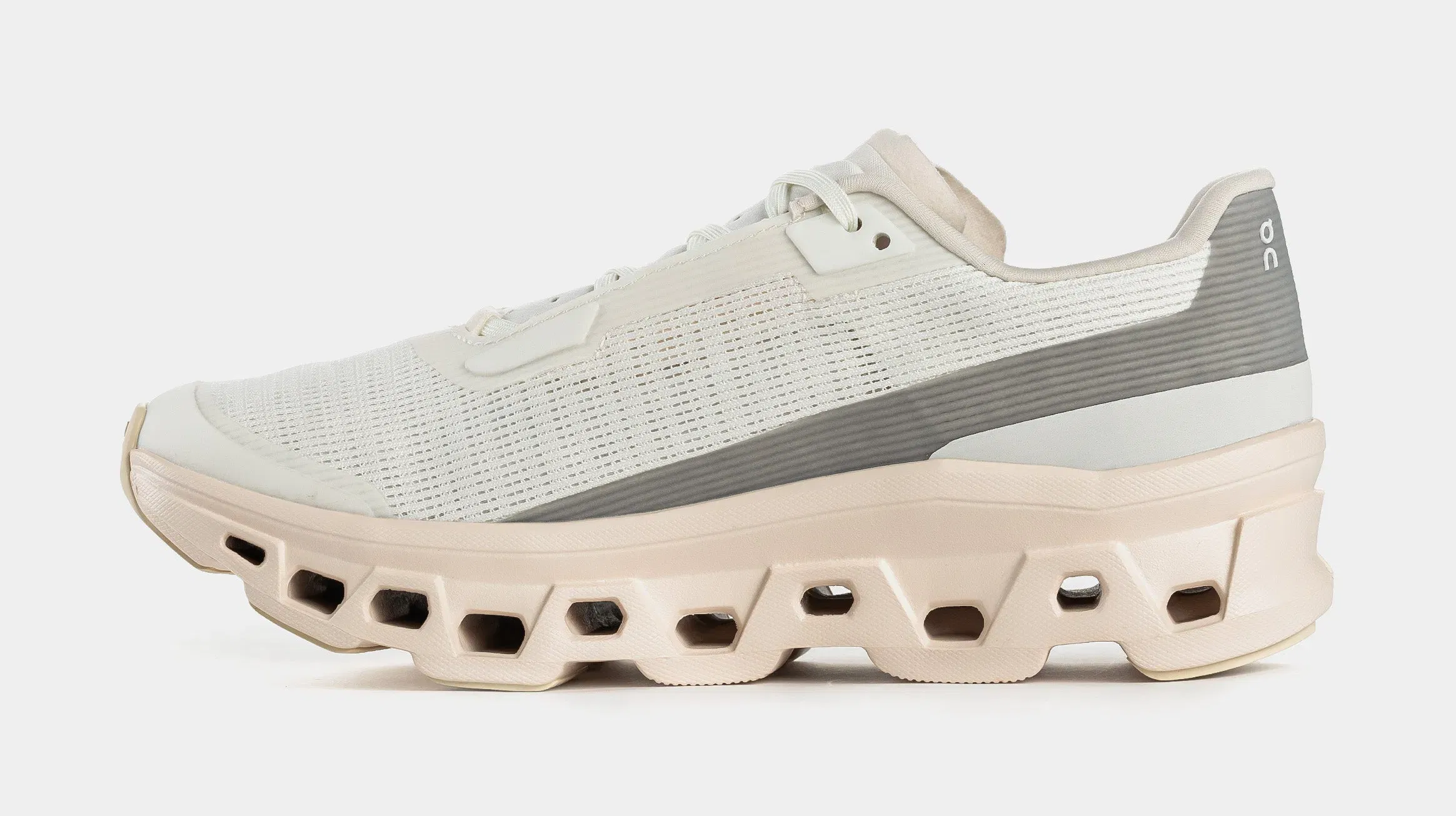 On Running Cloudmonster Void Womens Running Shoes (Ivory/Seashell)