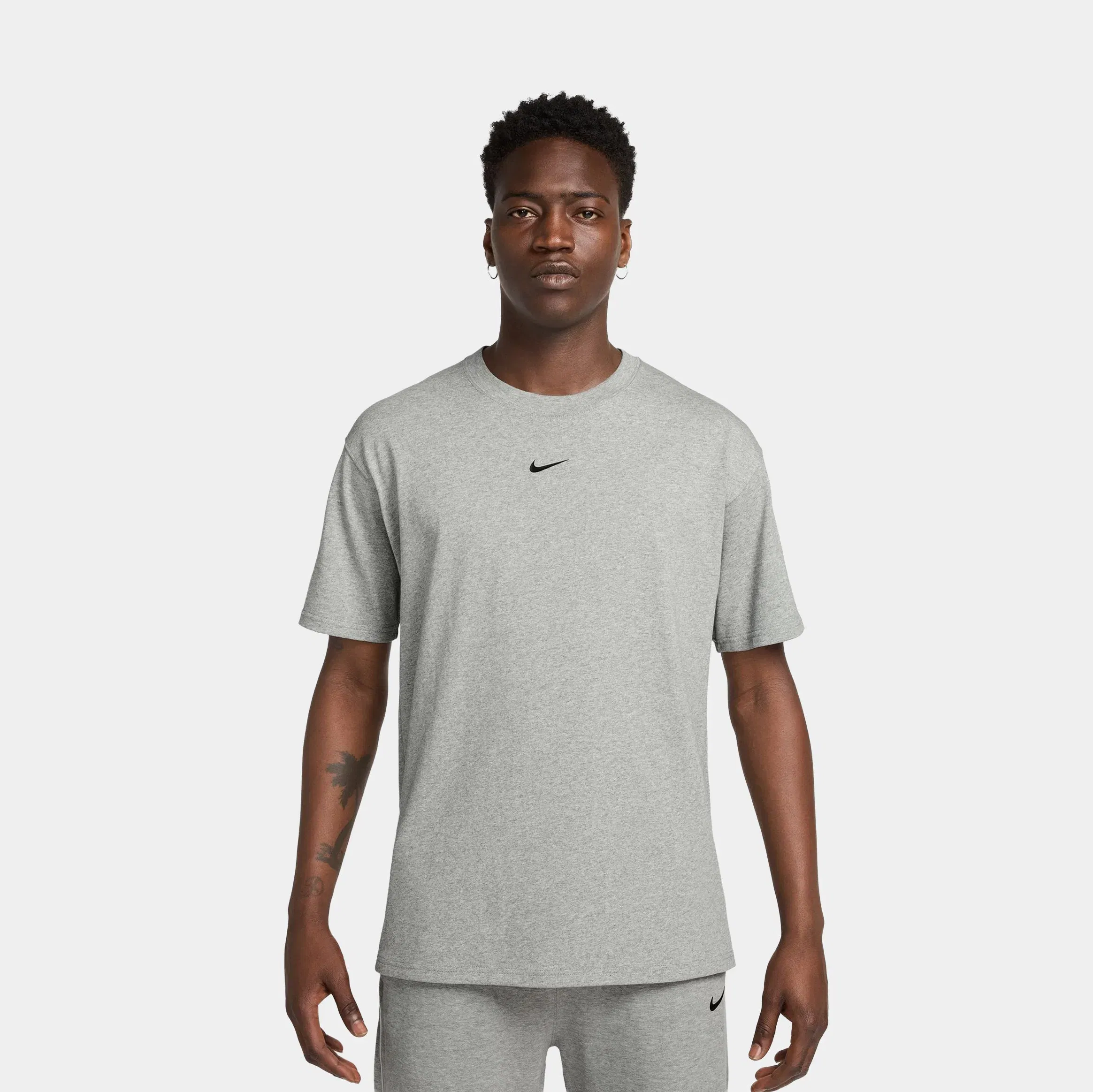 Nike NOCTA Mens Short Sleeve Shirt (Dark Grey Heather/Black)