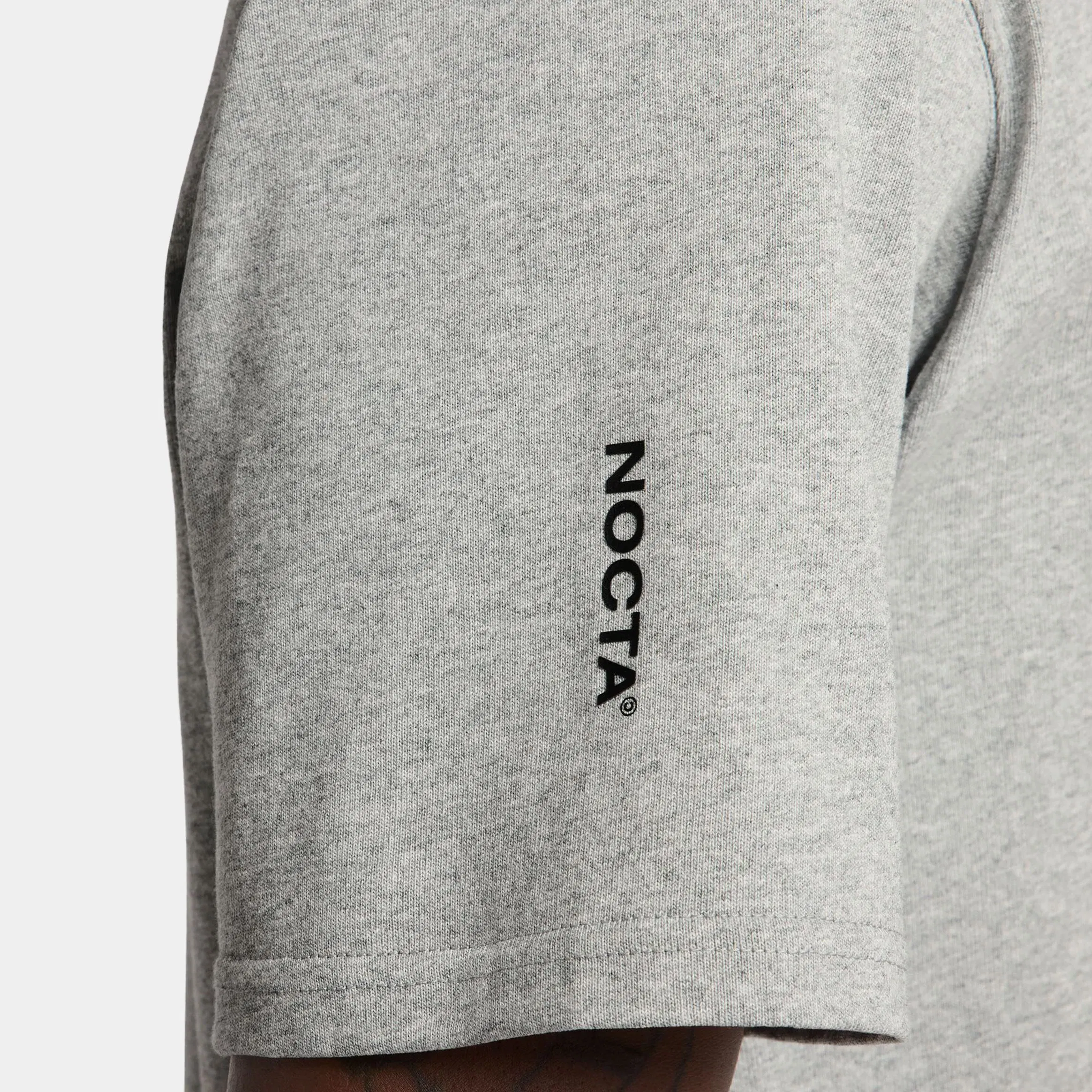 Nike NOCTA Mens Short Sleeve Shirt (Dark Grey Heather/Black)