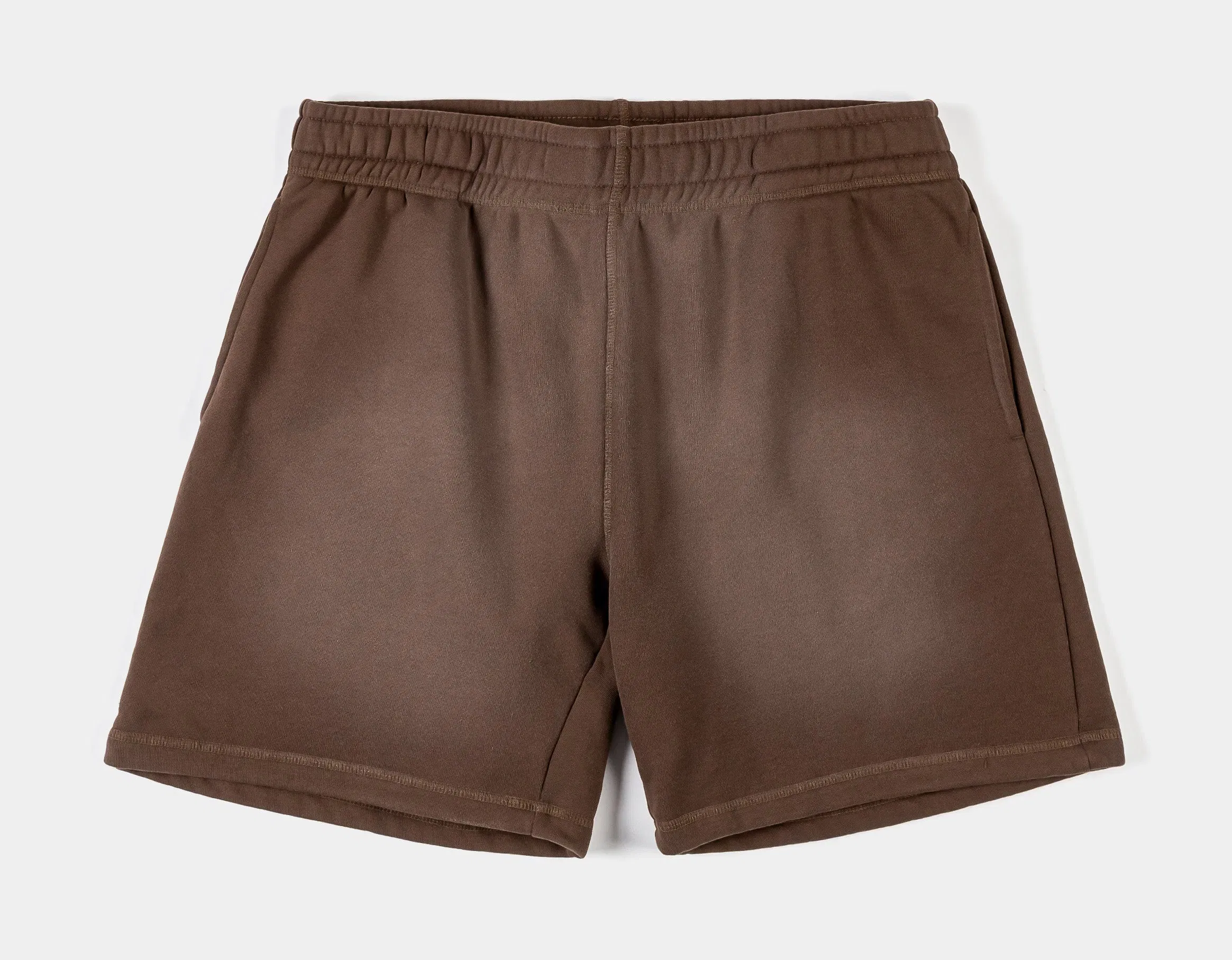 MAISON ARTICLE Washed Fleece Mens Shorts (Brown/Brown)