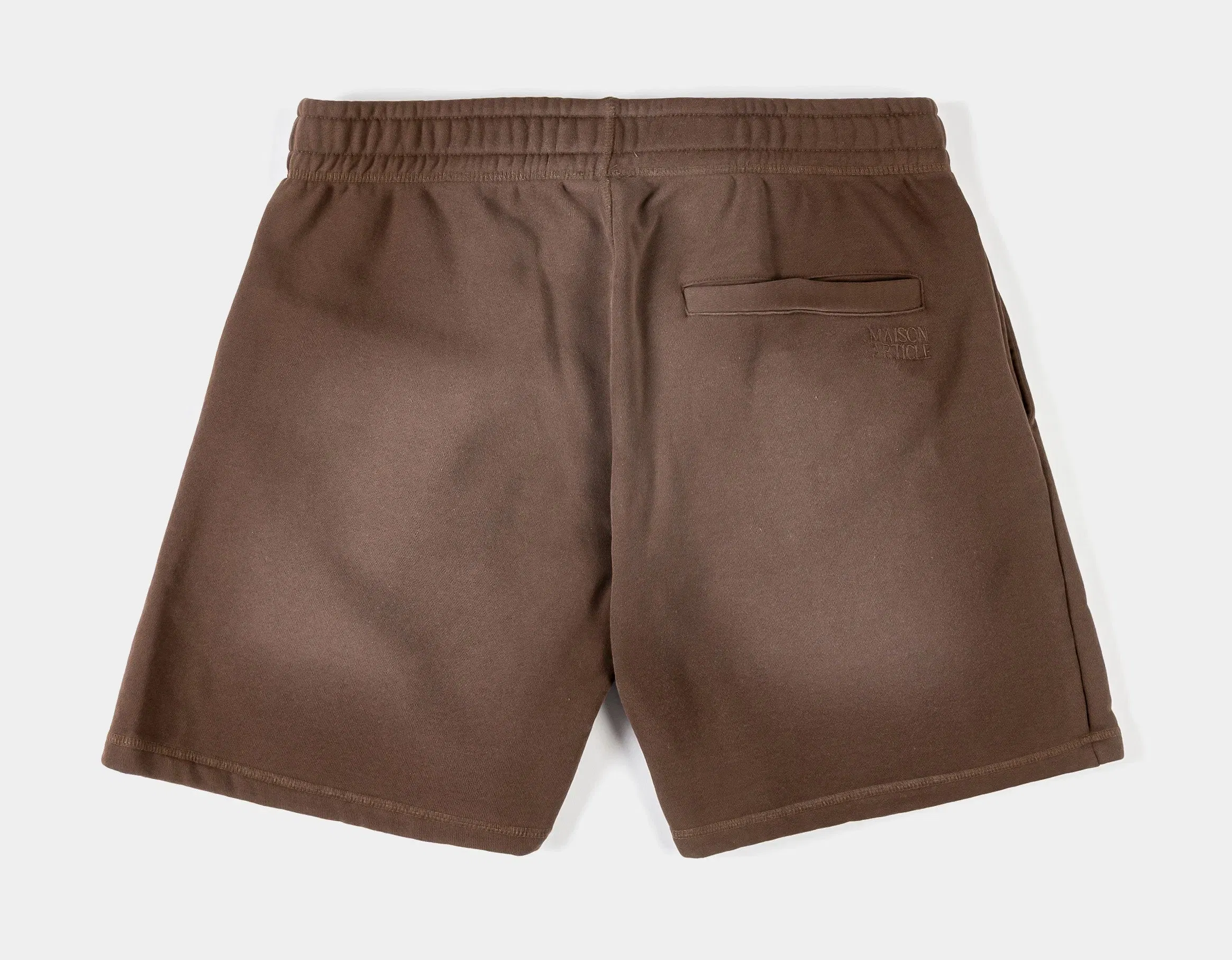 MAISON ARTICLE Washed Fleece Mens Shorts (Brown/Brown)