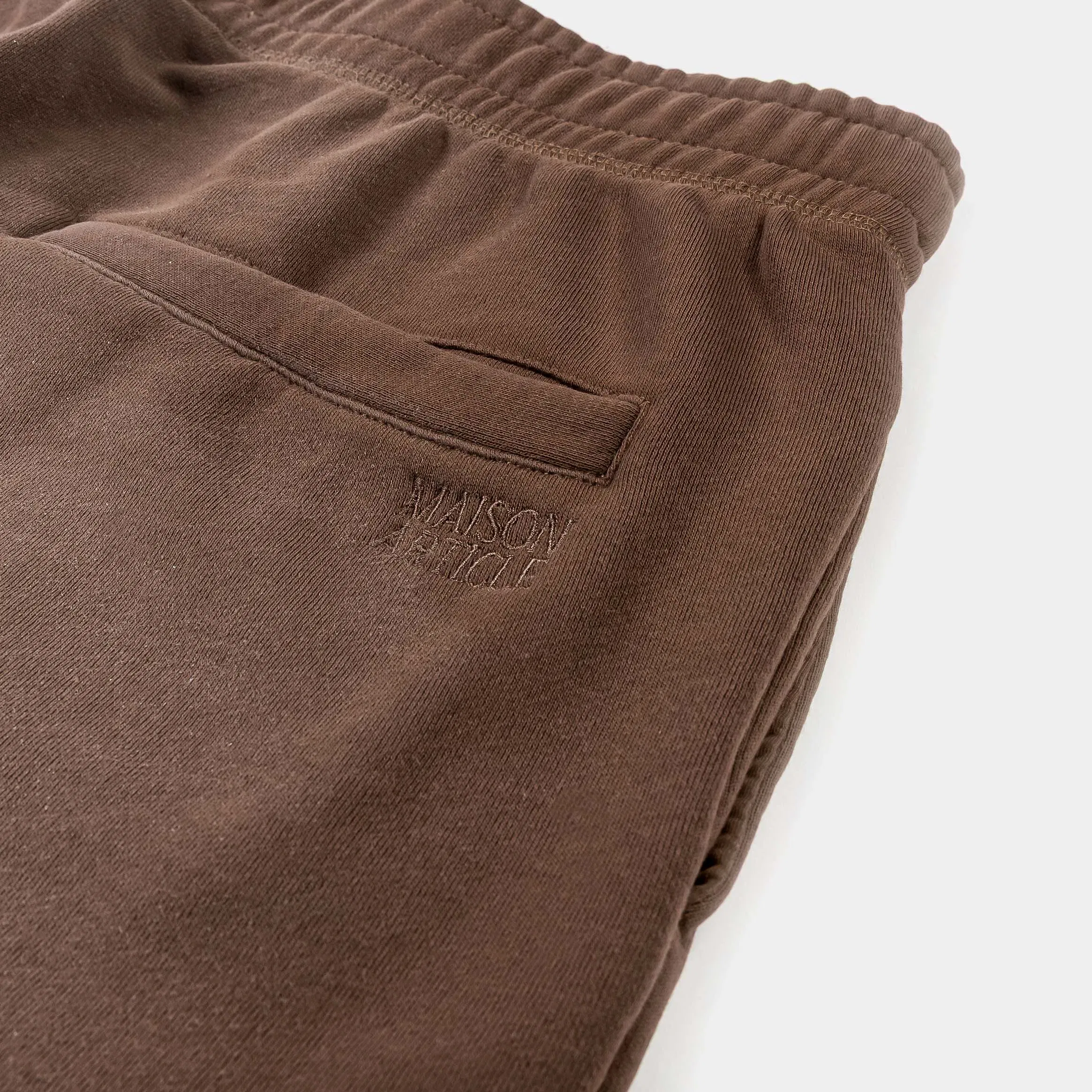 MAISON ARTICLE Washed Fleece Mens Shorts (Brown/Brown)