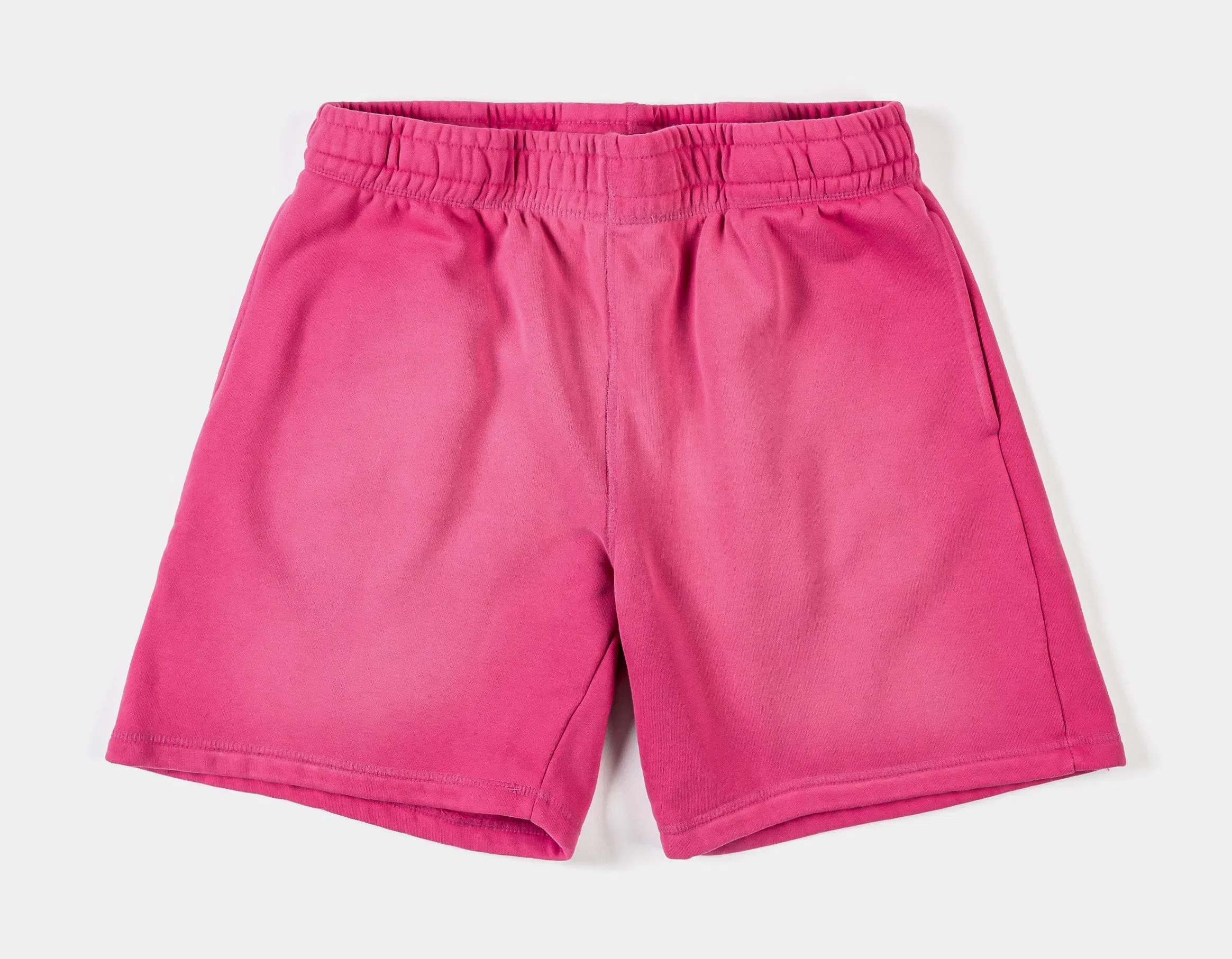 MAISON ARTICLE Washed Fleece Mens Shorts (Pink/Pink)