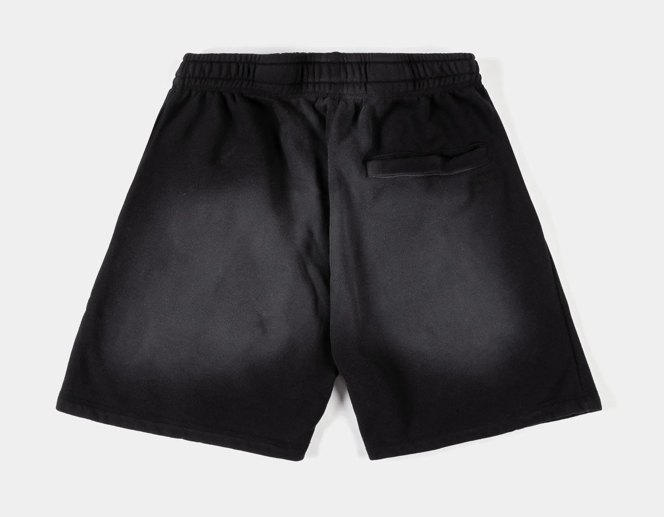 MAISON ARTICLE Washed Fleece Mens Shorts (Black/Black)