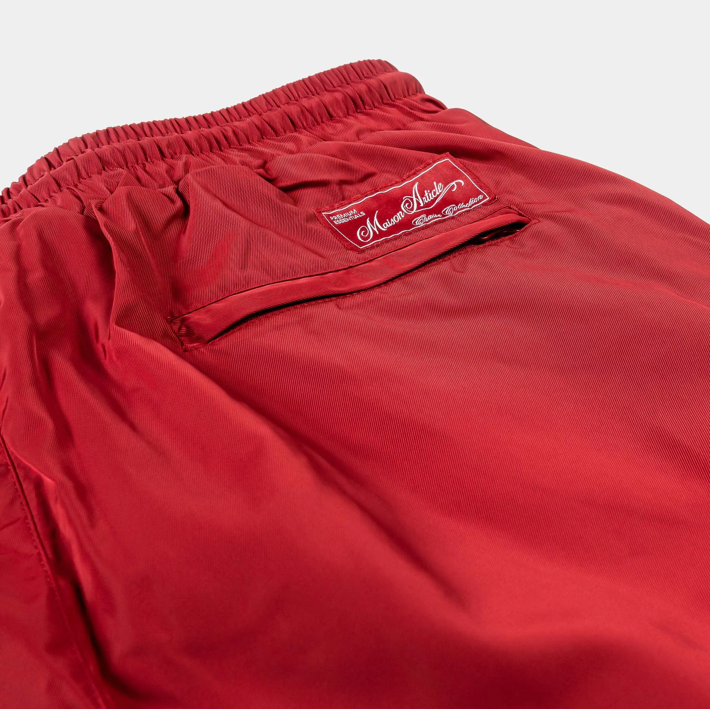 MAISON ARTICLE Nylon Hybrid Mens Shorts (Red)