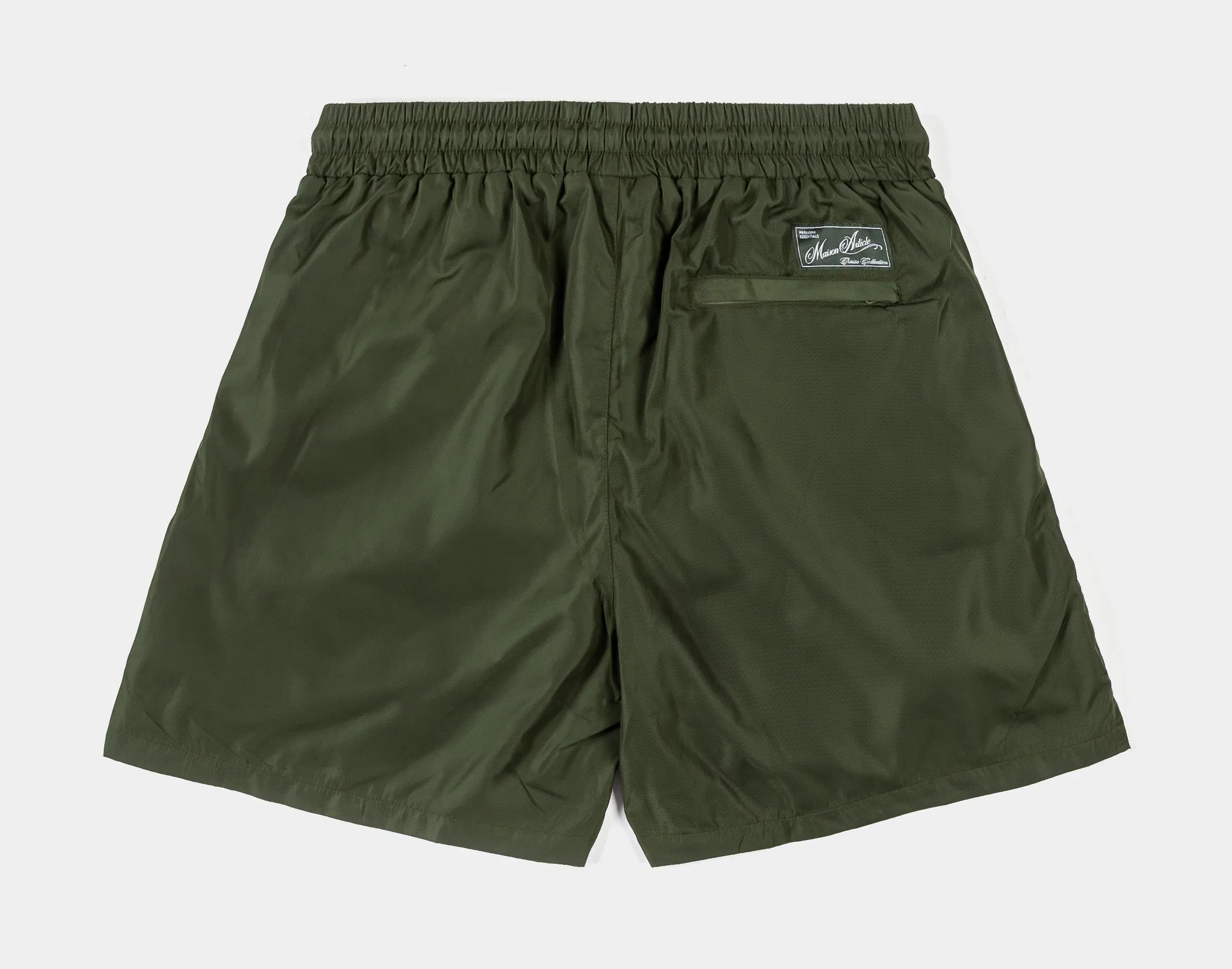 MAISON ARTICLE Nylon Hybrid Mens Shorts (Green)
