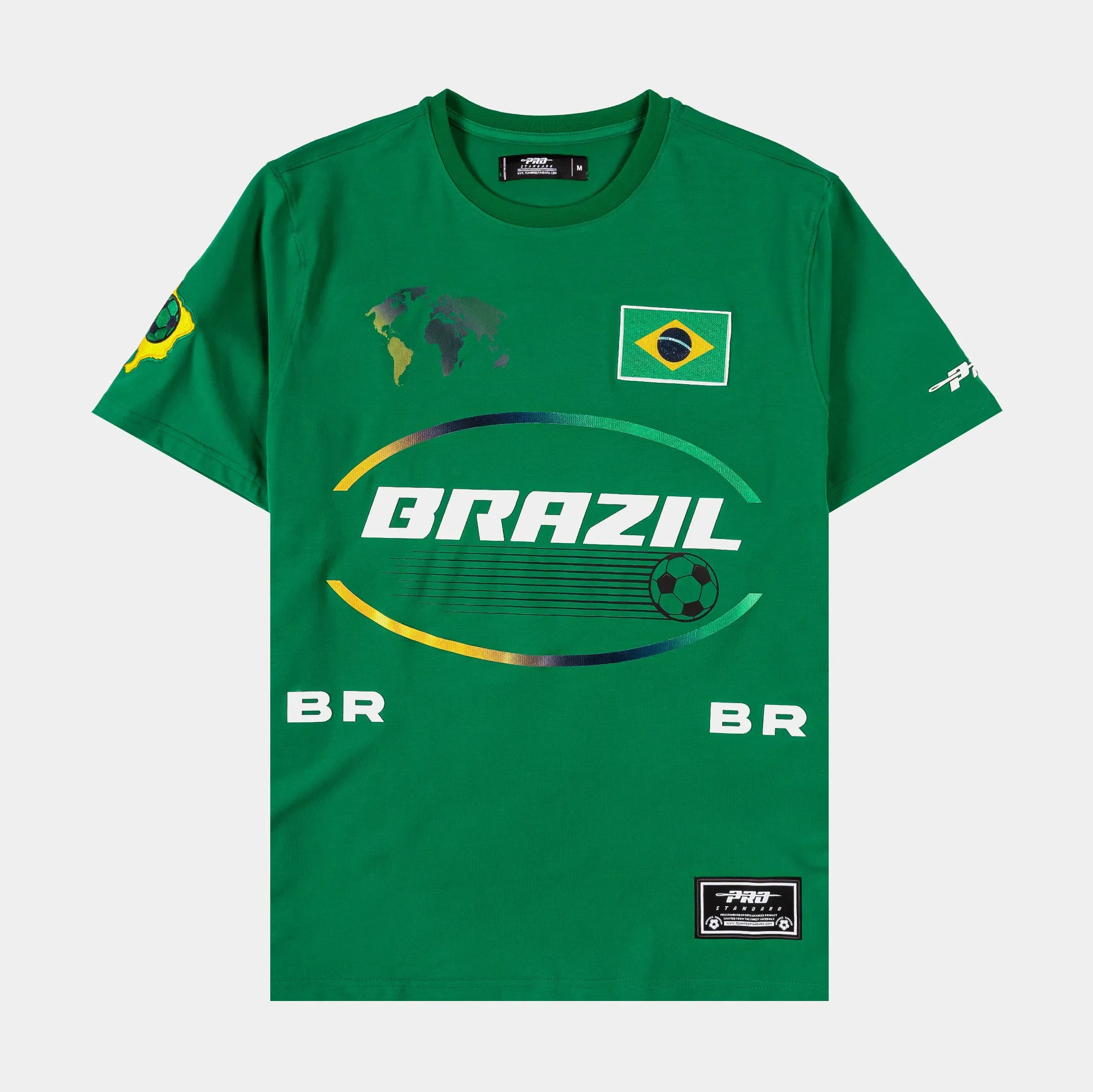 PRO STANDARD Brasil Nations Mens Short Sleeve Shirt (Kelly Green)