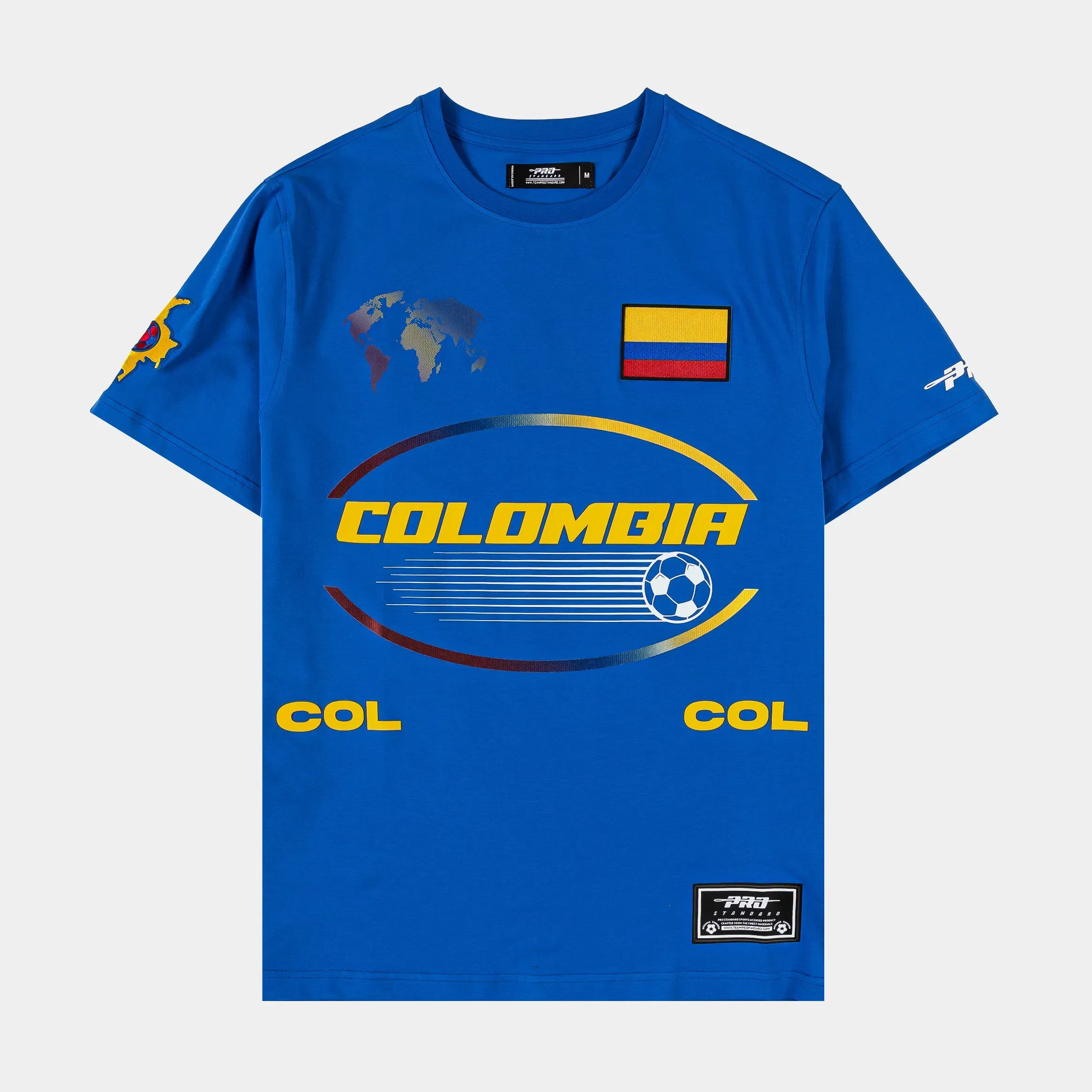PRO STANDARD Columbia Nations Mens Short Sleeve Shirt (Royal Blue)