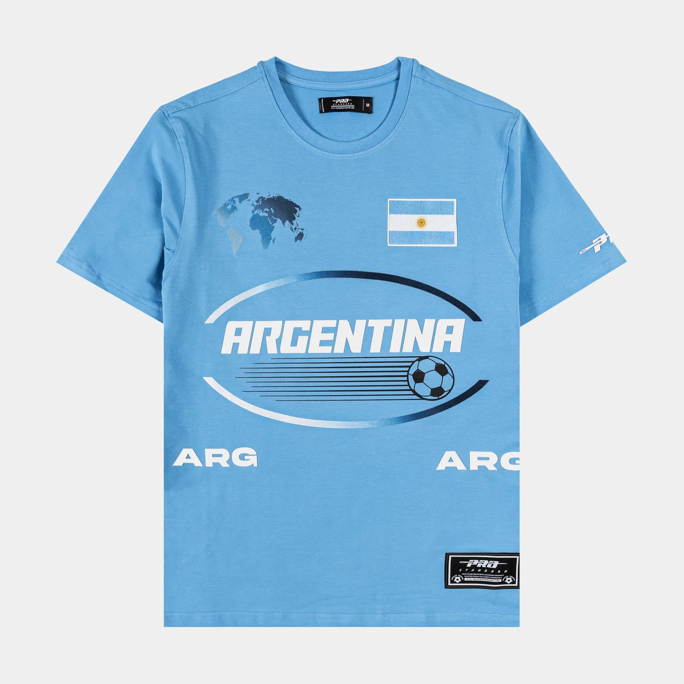 PRO STANDARD Argentina Nations Mens Short Sleeve Shirt (University Blue)