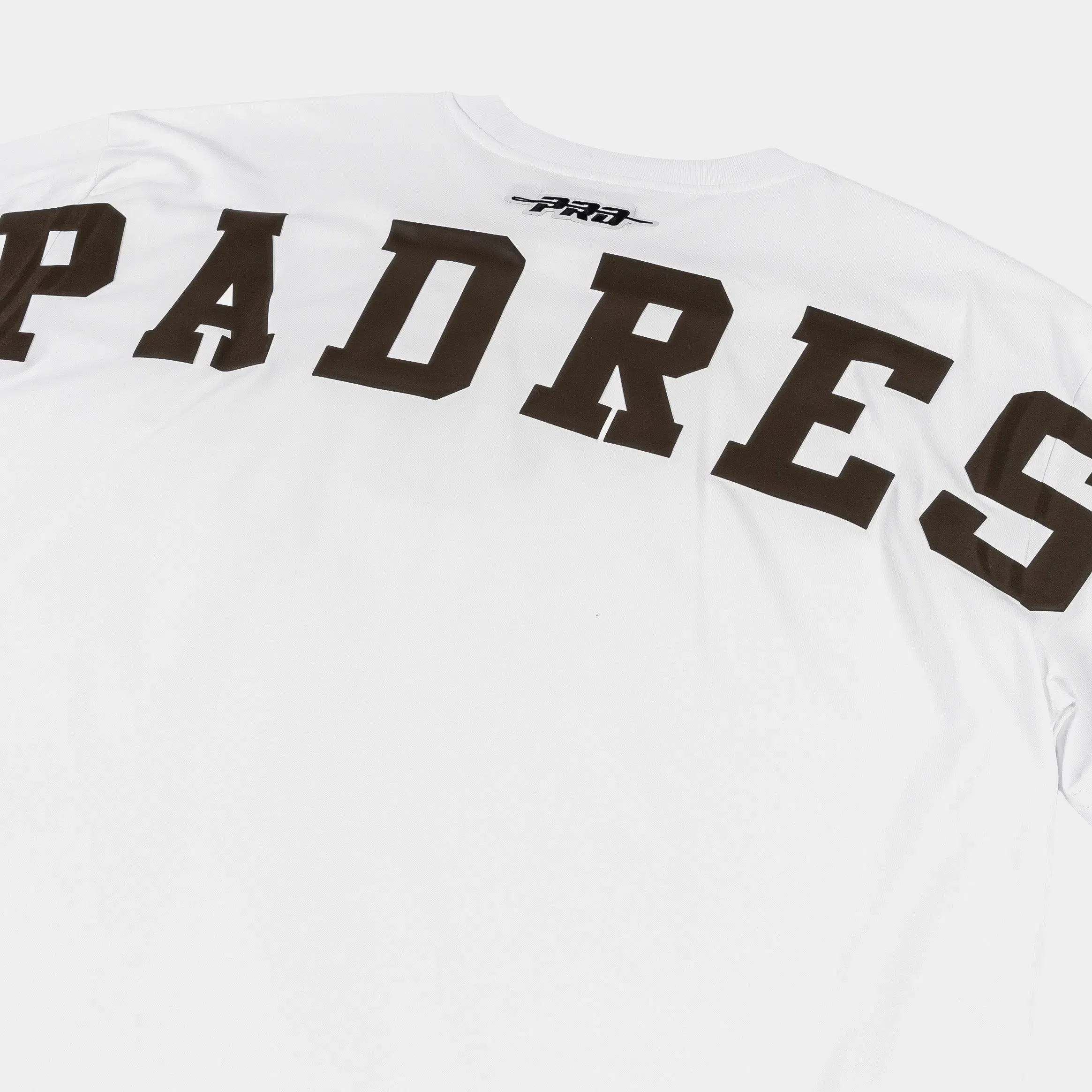 PRO STANDARD San Diego Padres Wingspan Drop Shoulder Mens Short Sleeve Shirt (White/Black)