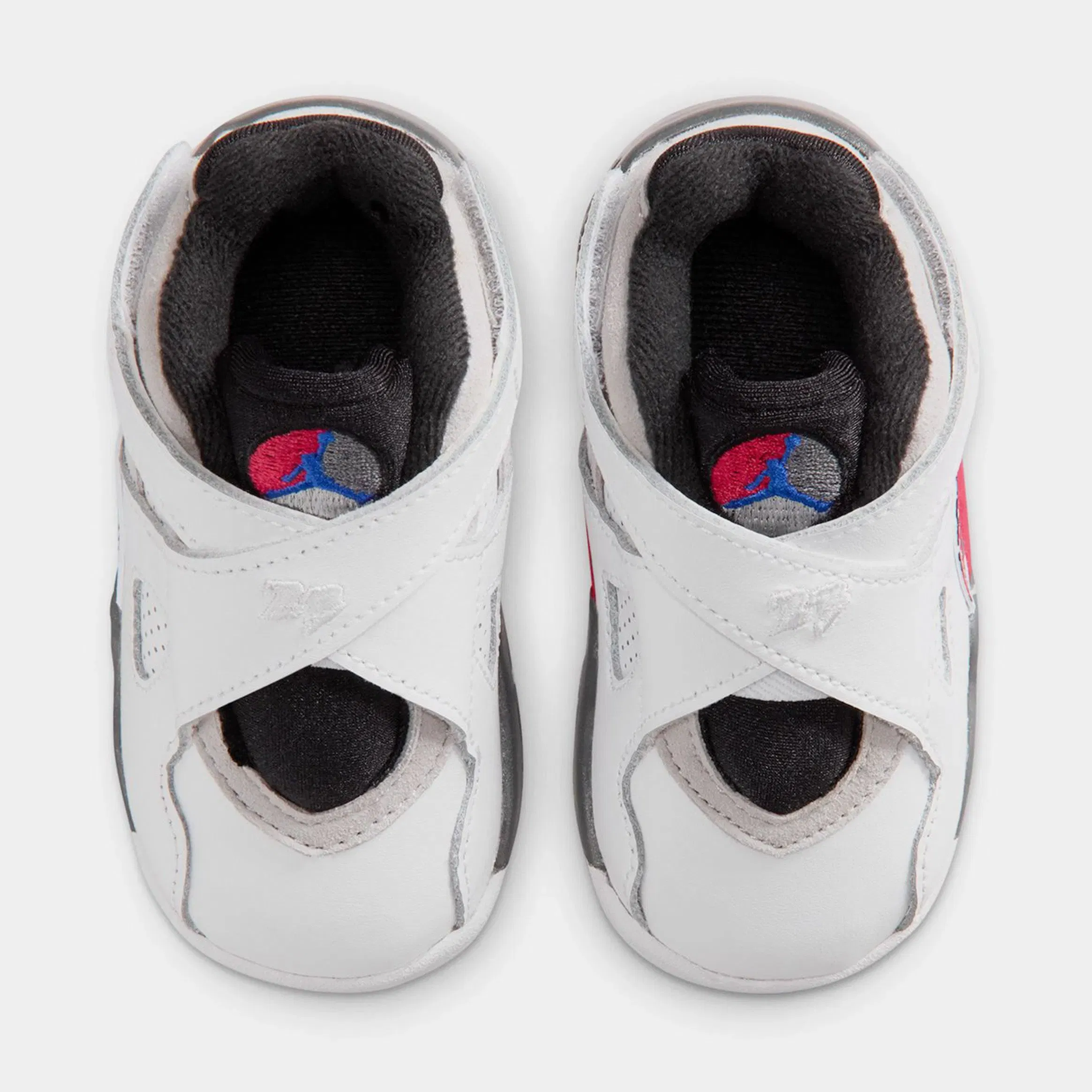 Air Jordan 8 Retro White And True Red Infant Toddler Lifestyle Shoes (White/Black/True Red)
