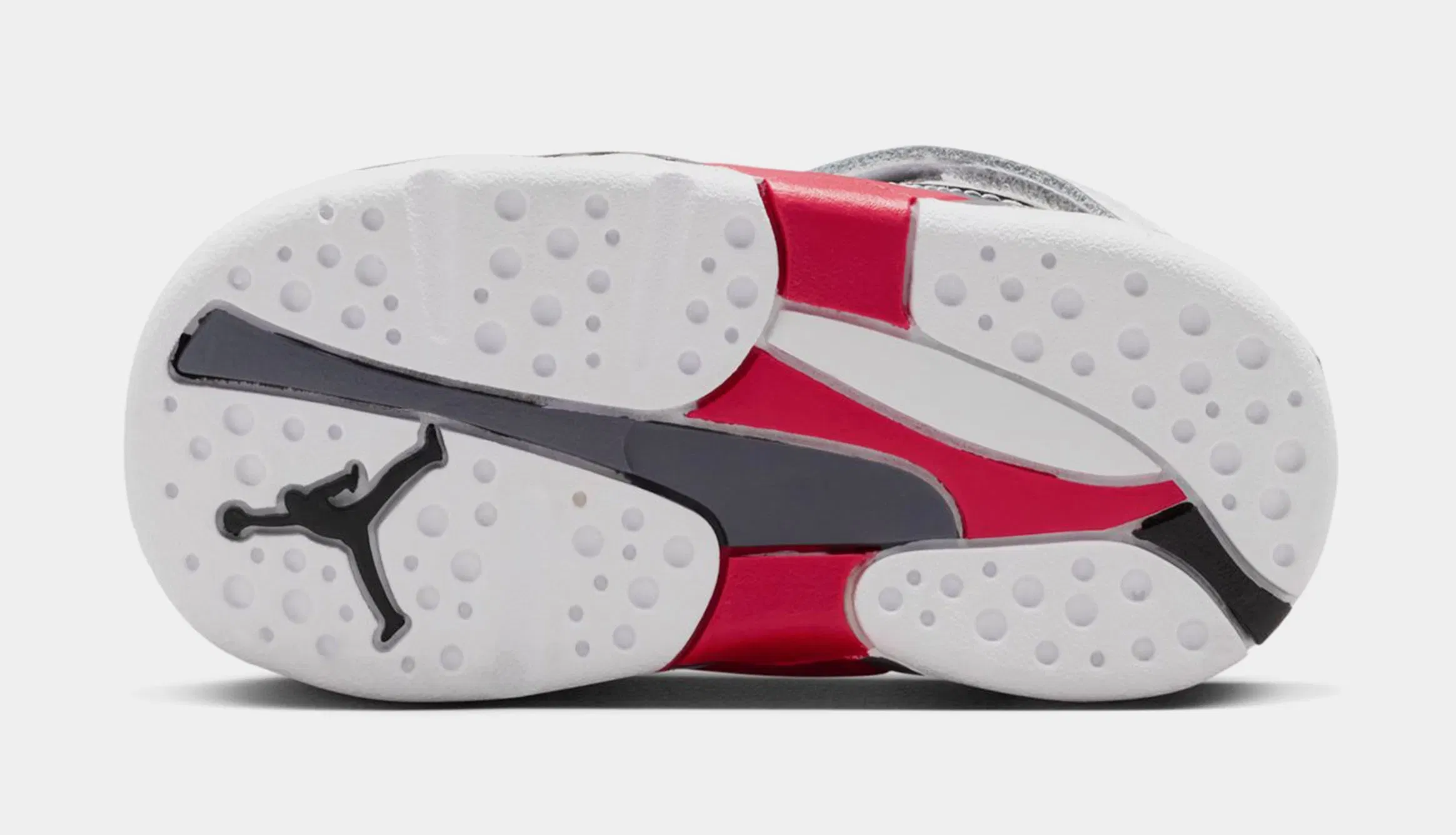 Air Jordan 8 Retro White And True Red Infant Toddler Lifestyle Shoes (White/Black/True Red)