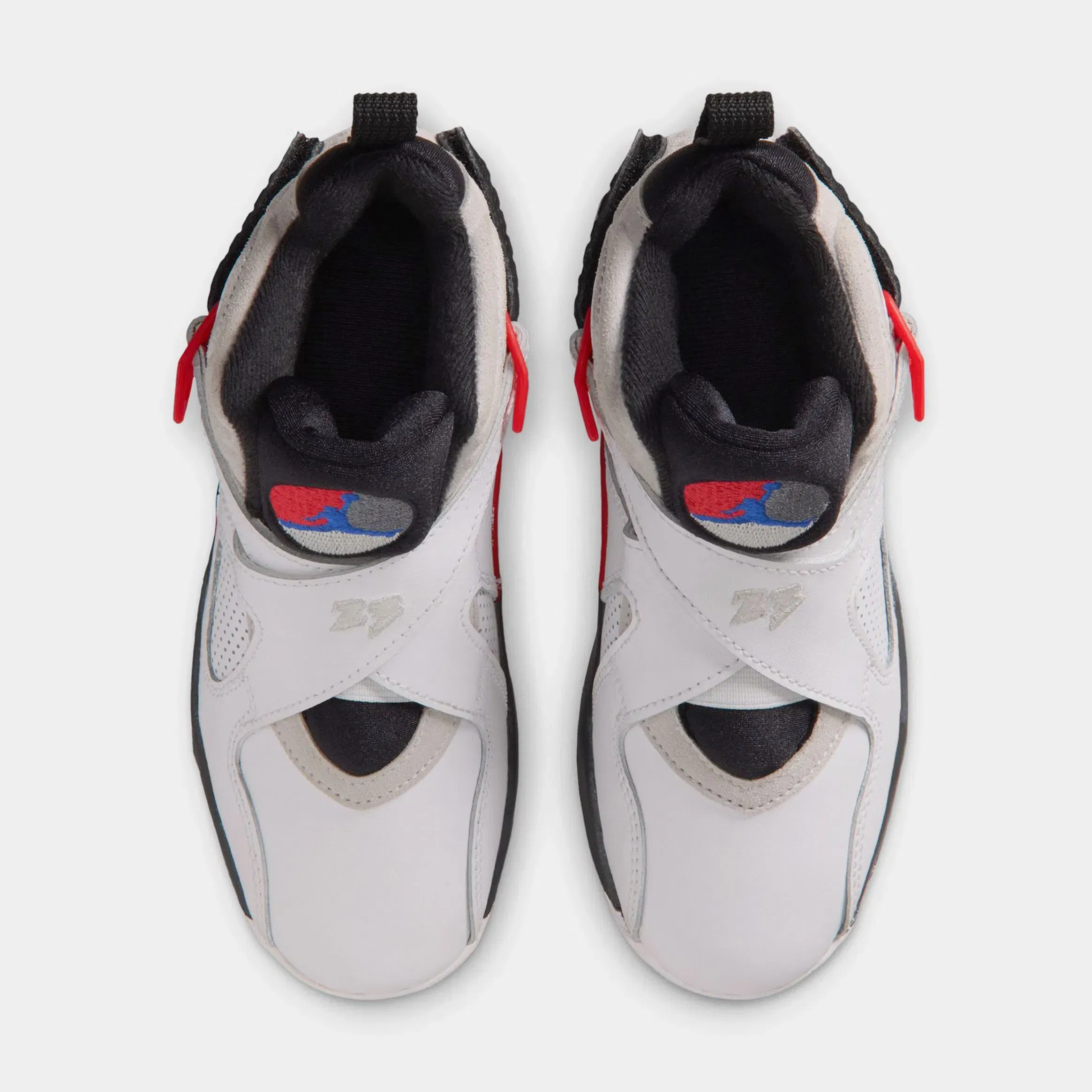 Air Jordan 8 Retro White And True Red Preschool Lifestyle Shoes (White/True Red/Black)