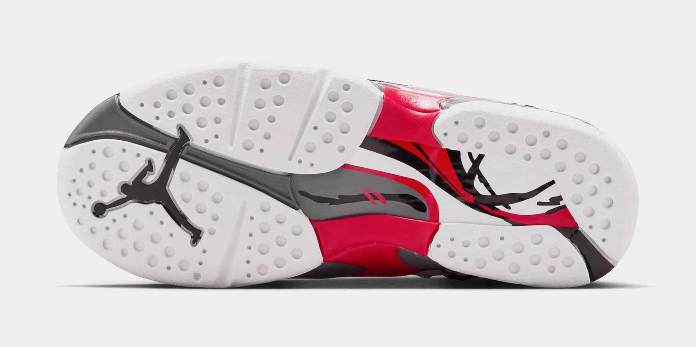 Air Jordan 8 Retro White And True Red Grade School Lifestyle Shoes (White/True Red/Black)