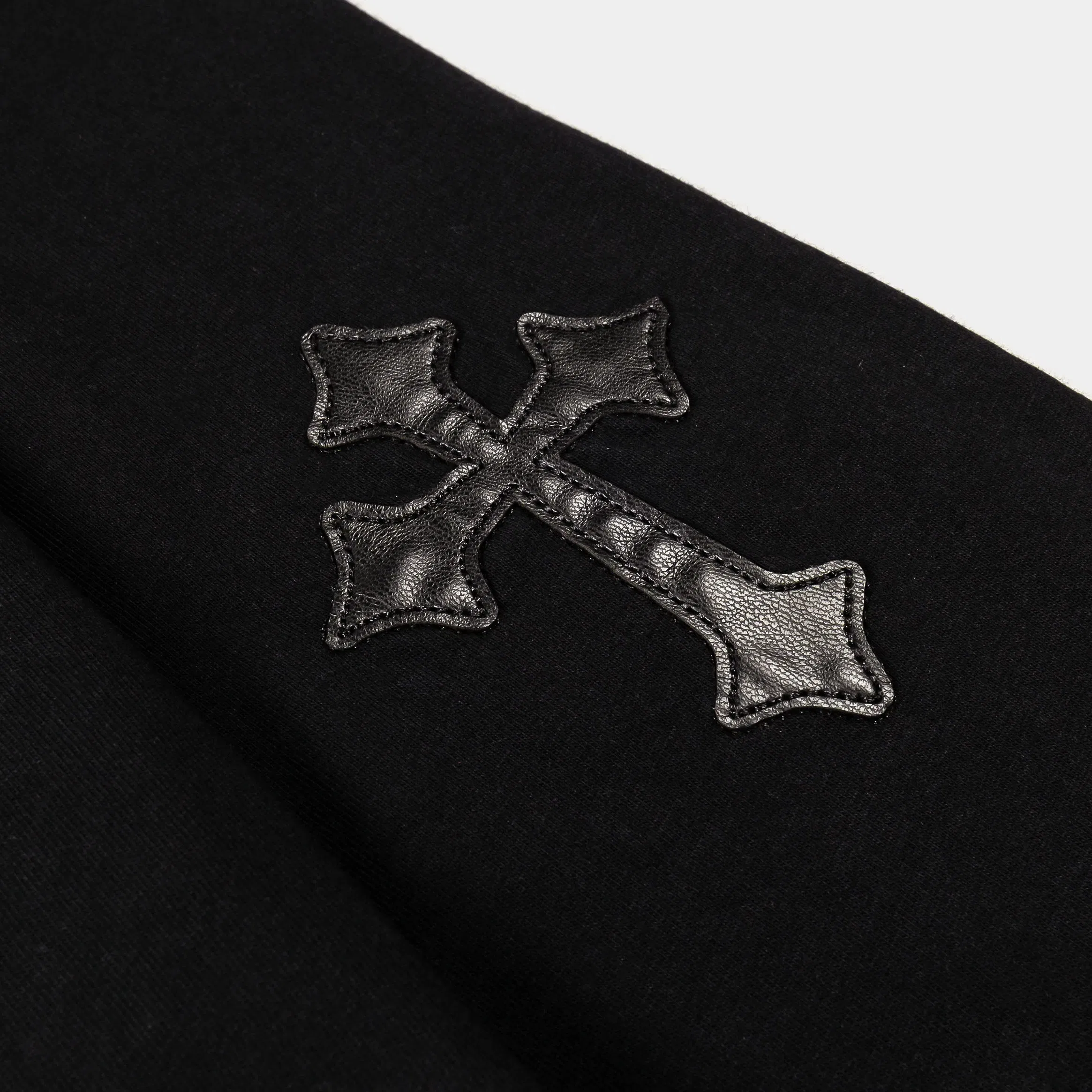 CTHDRL Grace Crosses Long Sleeve Mens Shirt (Black/Red)