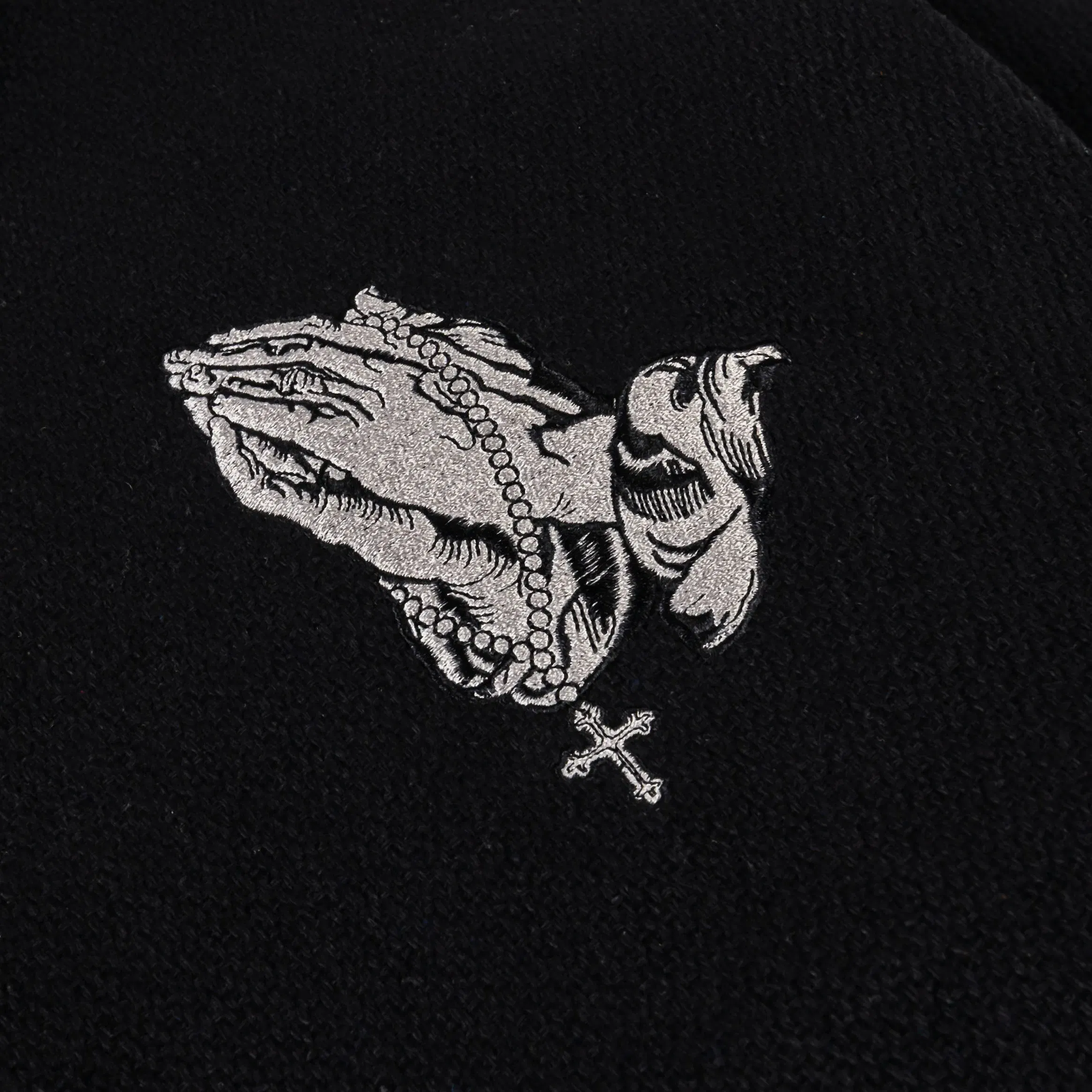 CTHDRL Cross Varsity Mens Jacket (Black/Black)