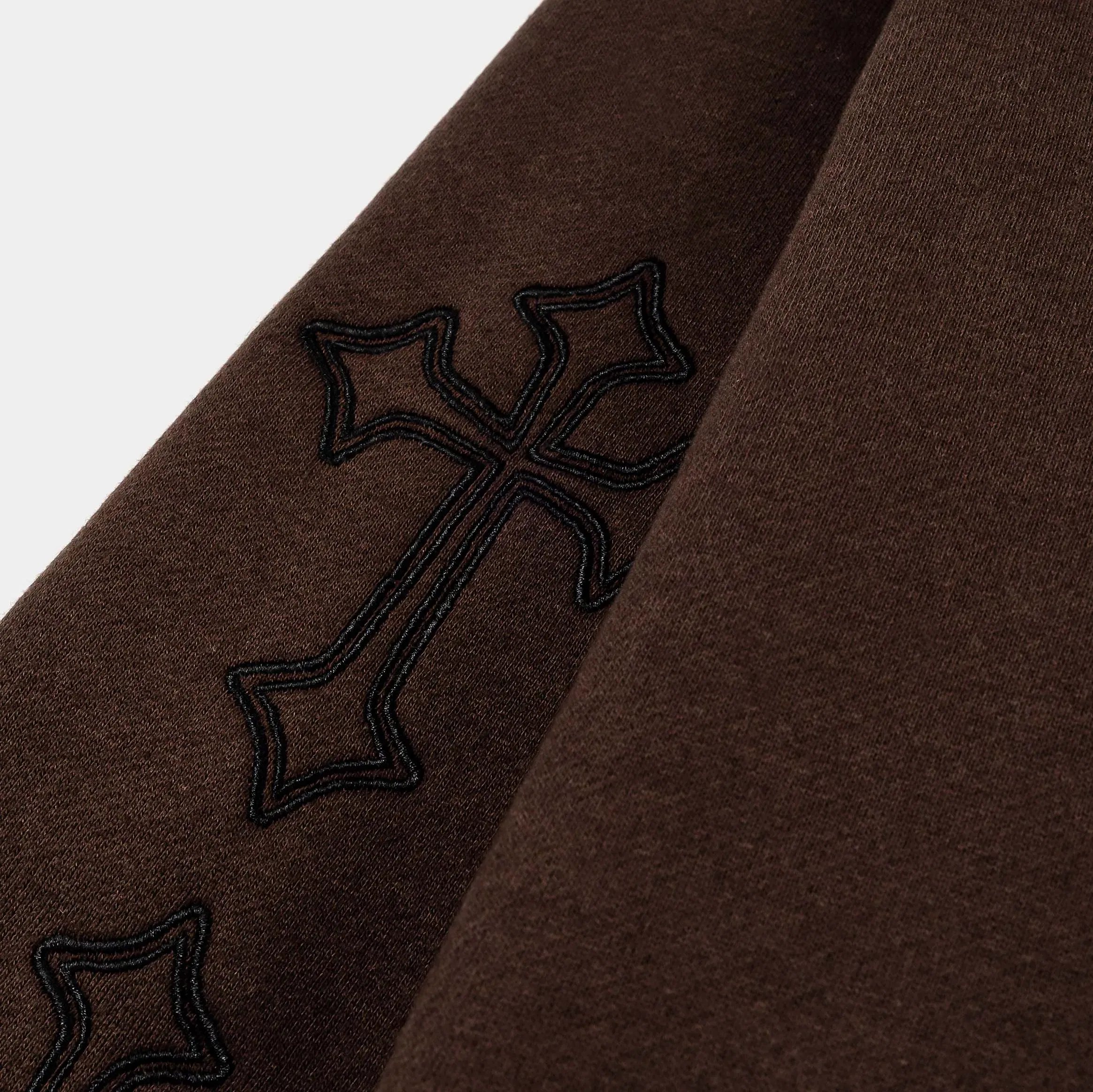 CTHDRL The Ultimate Sacrifice Zip Up Mens Hoodie (Brown/Black)